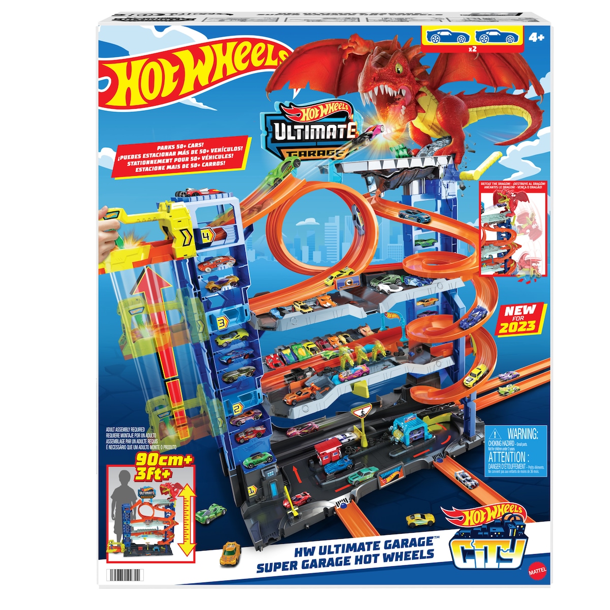 Pista para coches de juguete surtido Garaje Hot Wheels City Mattel