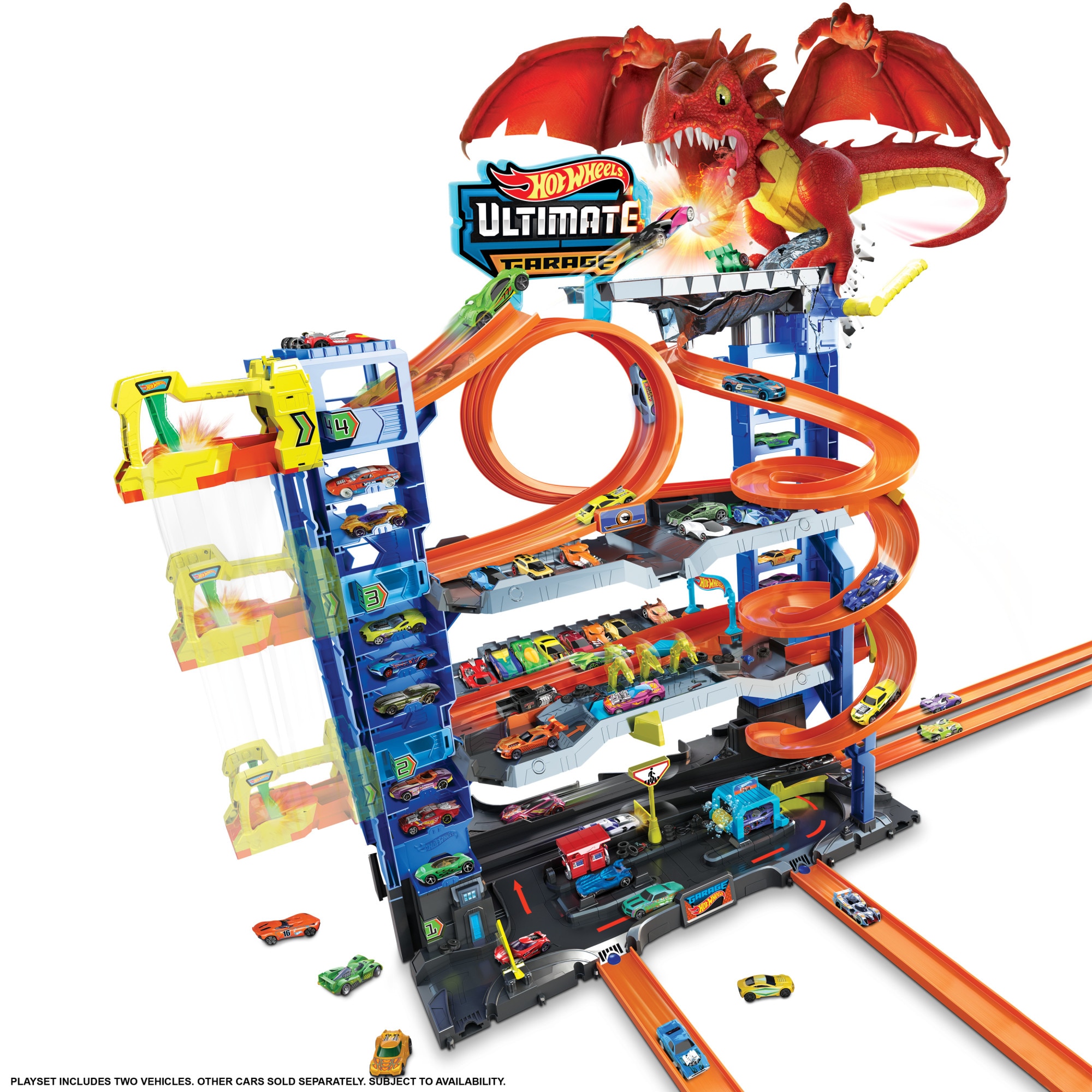 Pista para coches de juguete surtido Garaje Hot Wheels City Mattel 7