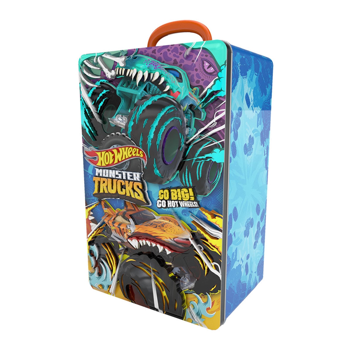 Imagen 0 de Maletín metálico guardacoches Hot Wheels Monster Truck