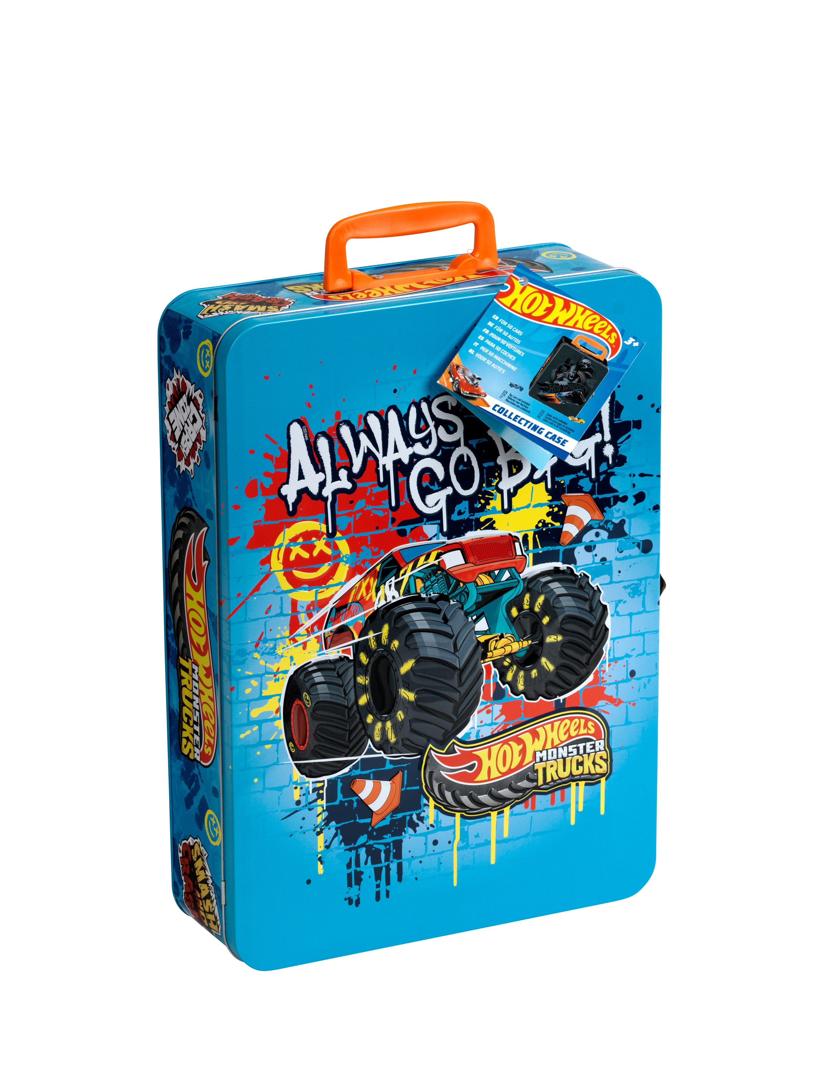 Estuche de metal para 8 coches Monster Truck Hot Wheels 2