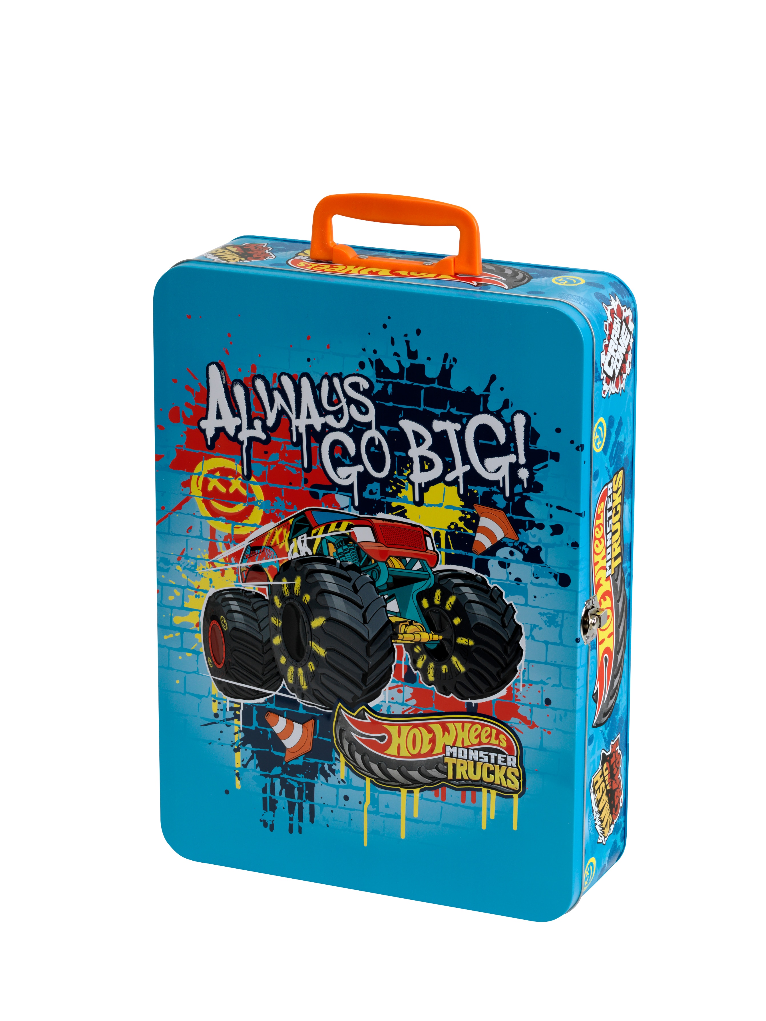 Estuche de metal para 8 coches Monster Truck Hot Wheels 3