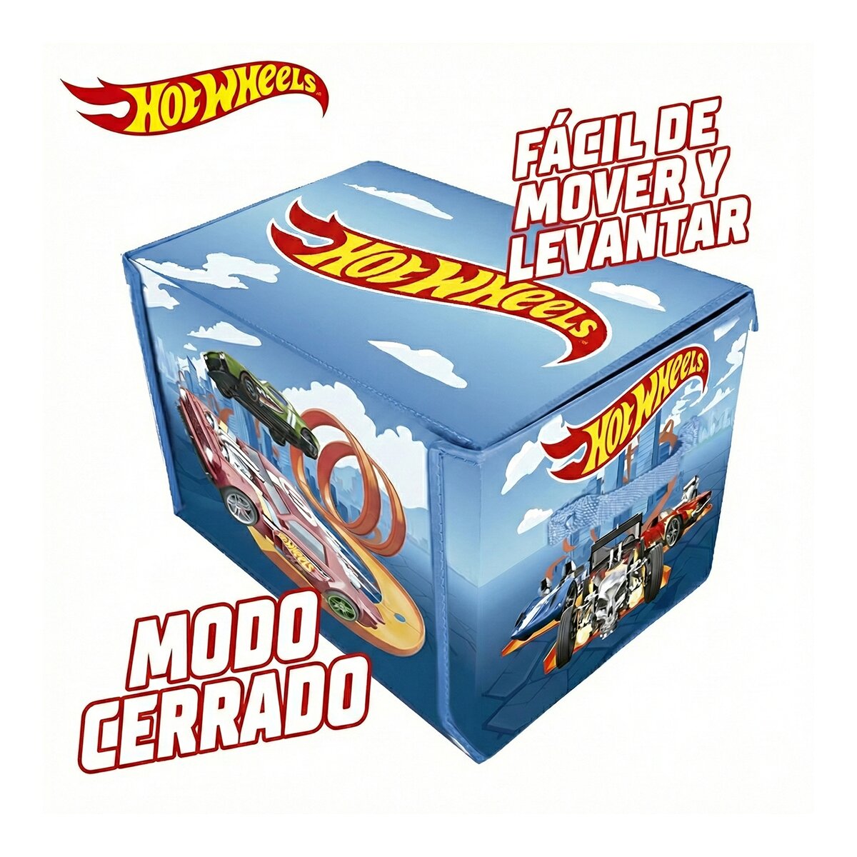 Caja organizadora de coches con pista y Area de juego Hot Wheels Cefa Toys 2
