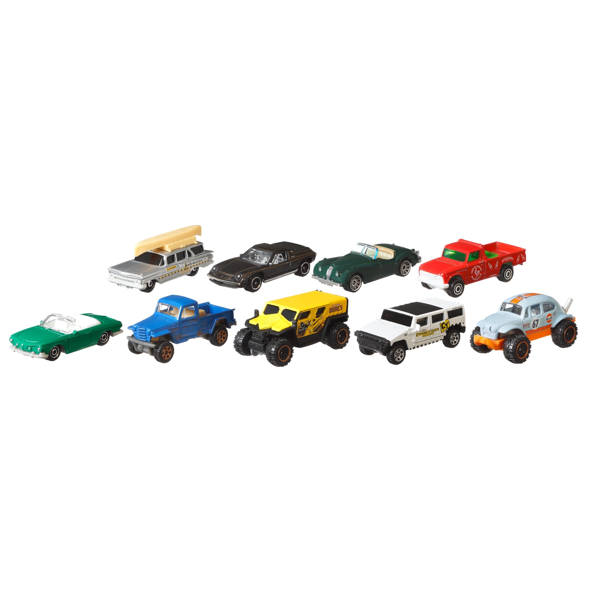 Pack 9 coches de juguete vehículos Matchbox modelos surtidos 3