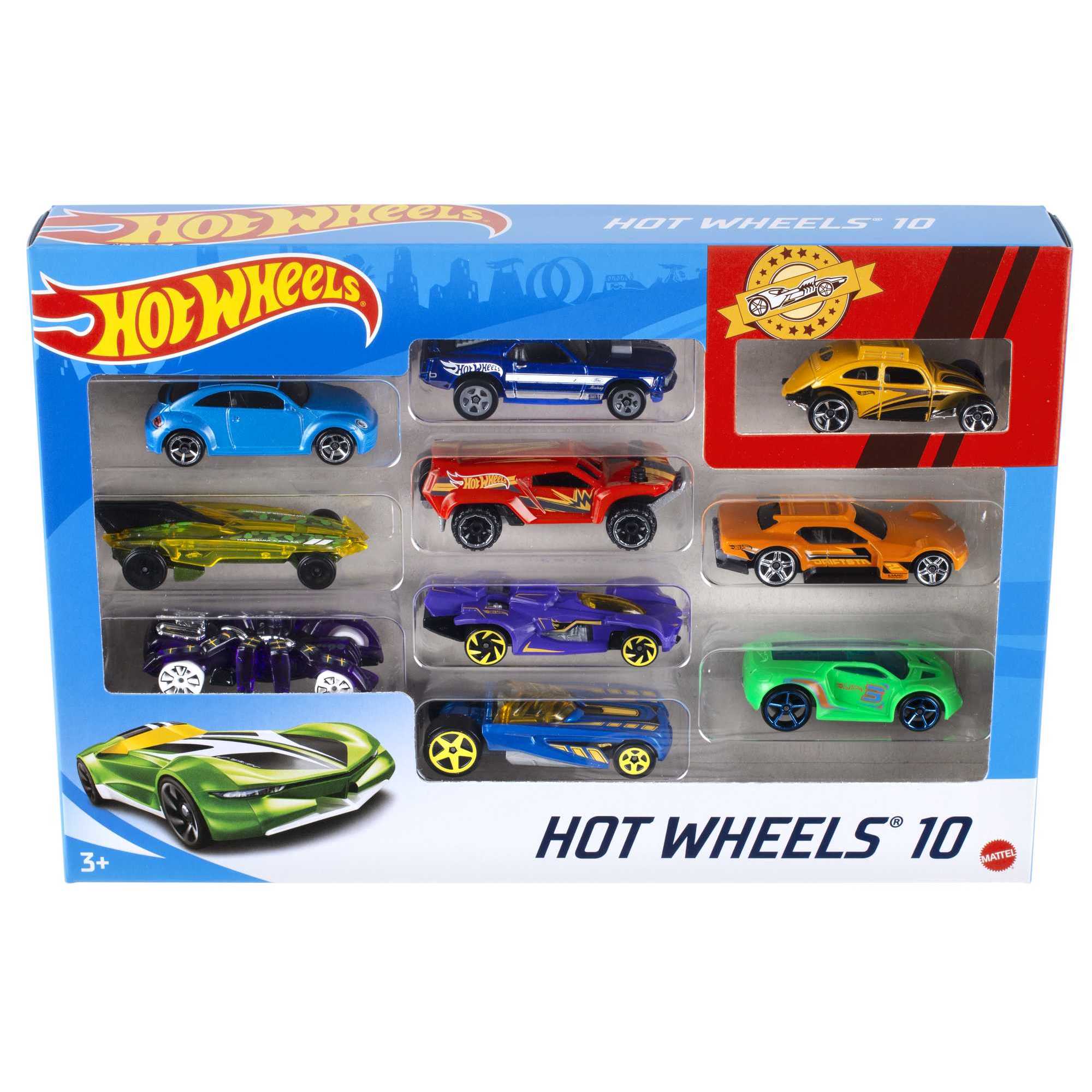 Hot Wheels Pack de 10 coches de juguete básicos (modelo surtido) 3