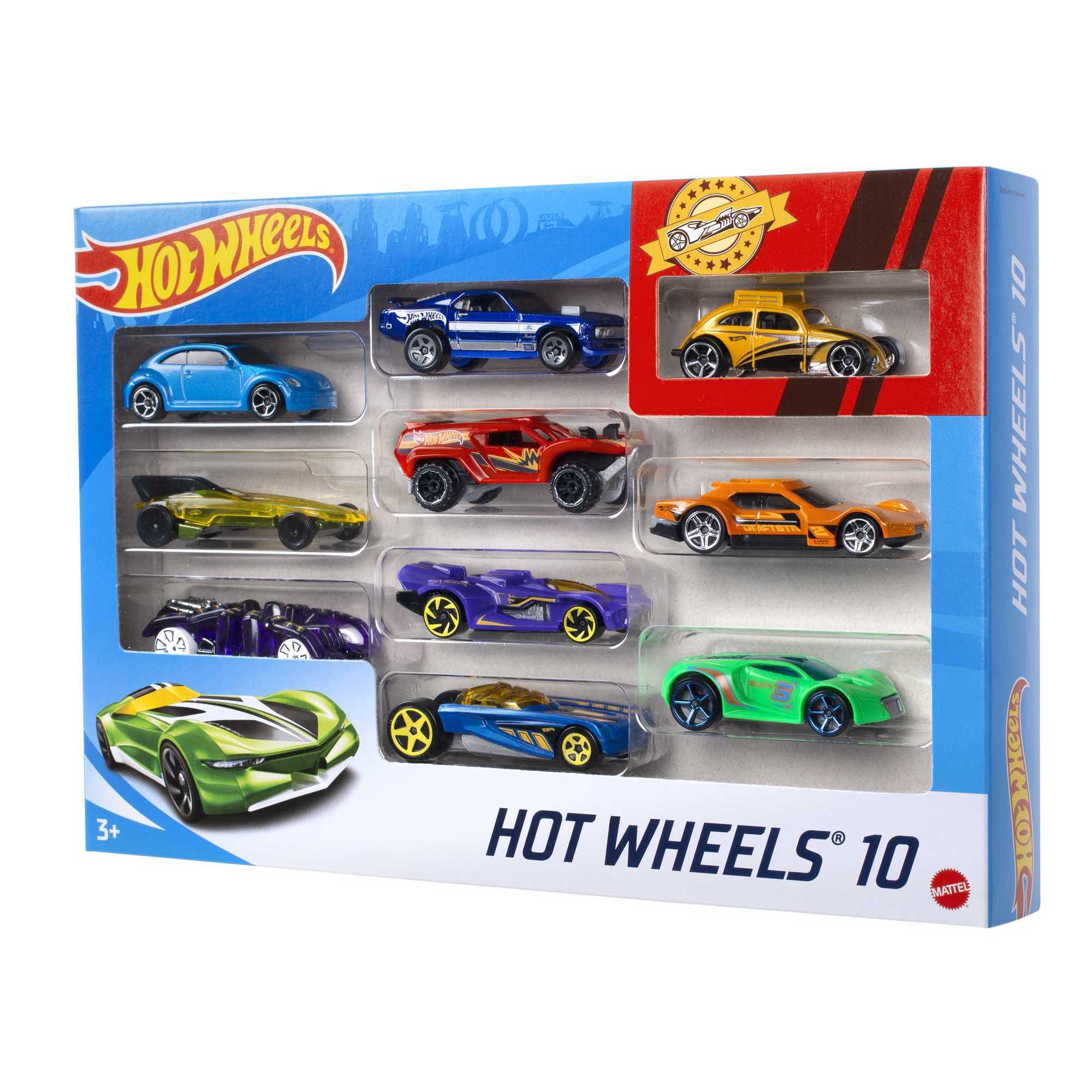 Hot Wheels Pack de 10 coches de juguete básicos (modelo surtido) 4