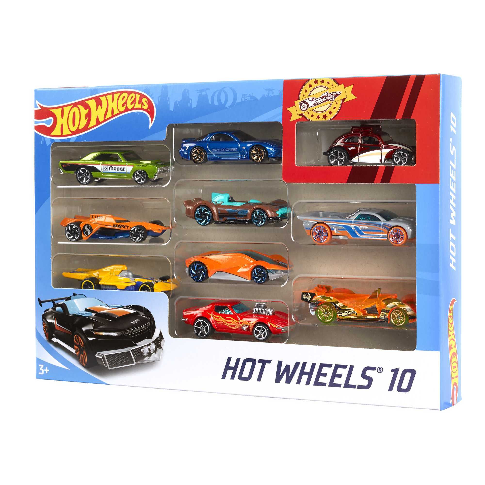 Hot Wheels Pack de 10 coches de juguete básicos (modelo surtido) 6