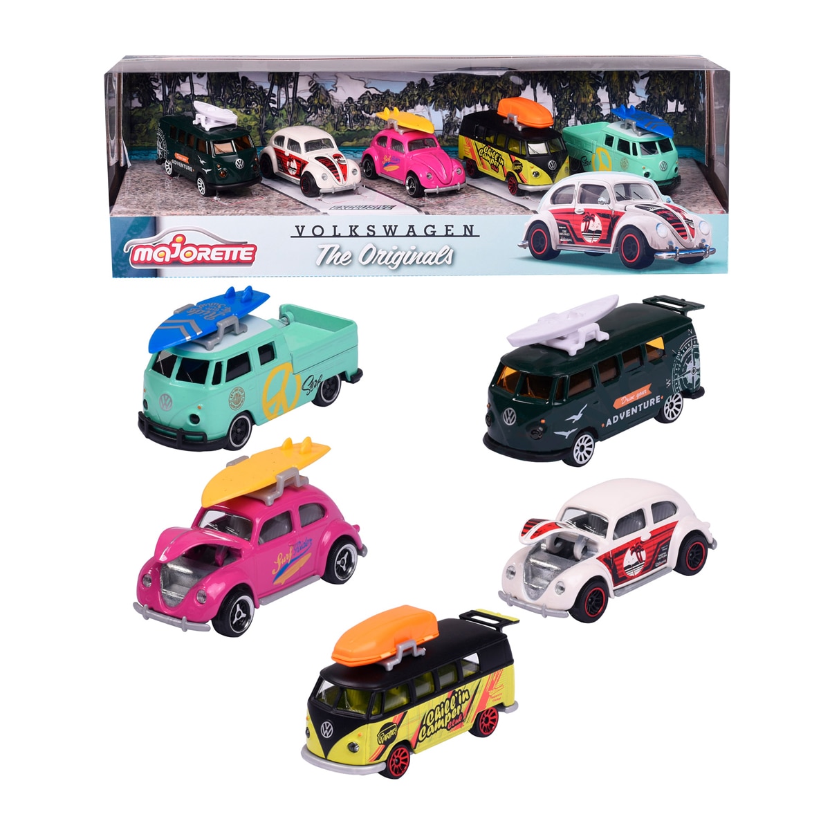 Majorette – Giftpack 5 vehículos Volkswagen The Originals.