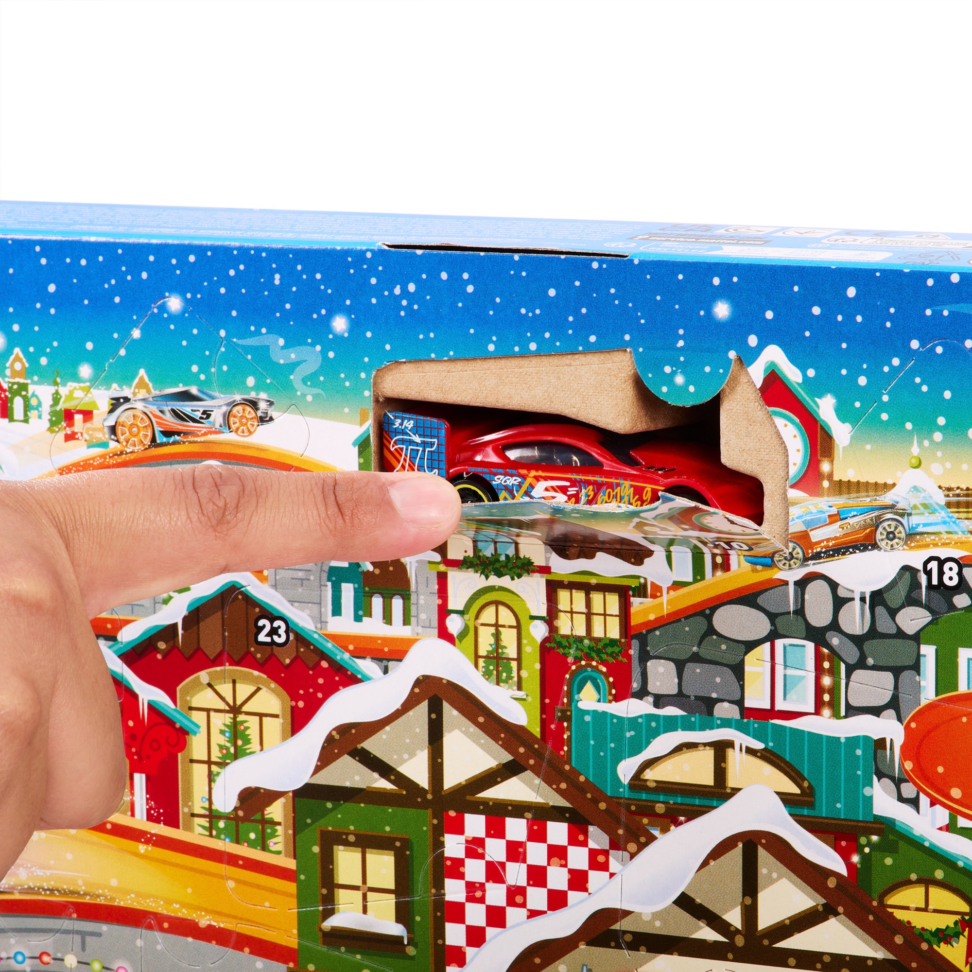 Calendario de adviento surtido con coches de juguete y accesorios Hot Wheels 5