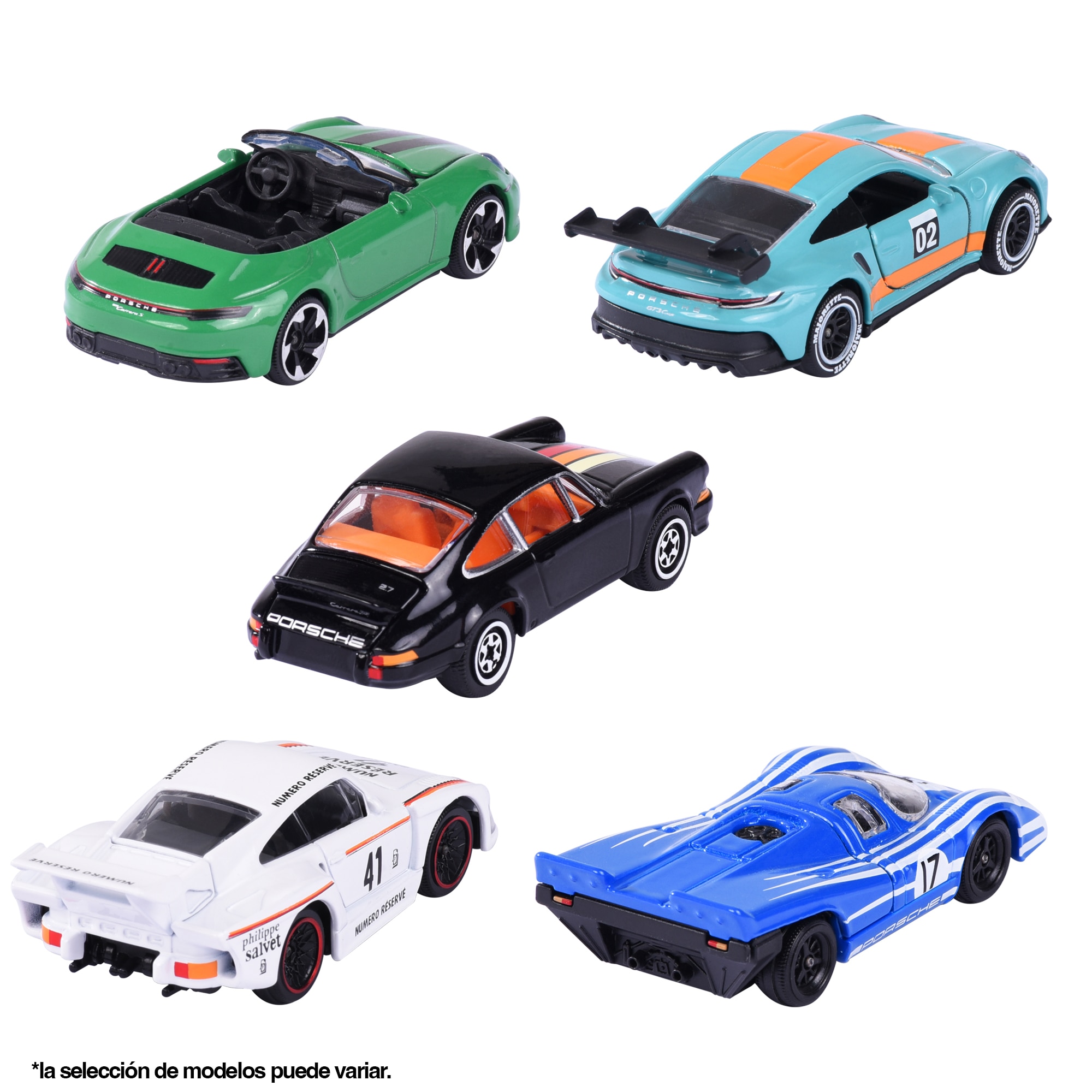 Pack 5 coches Porsche Motorsport Majorette 2