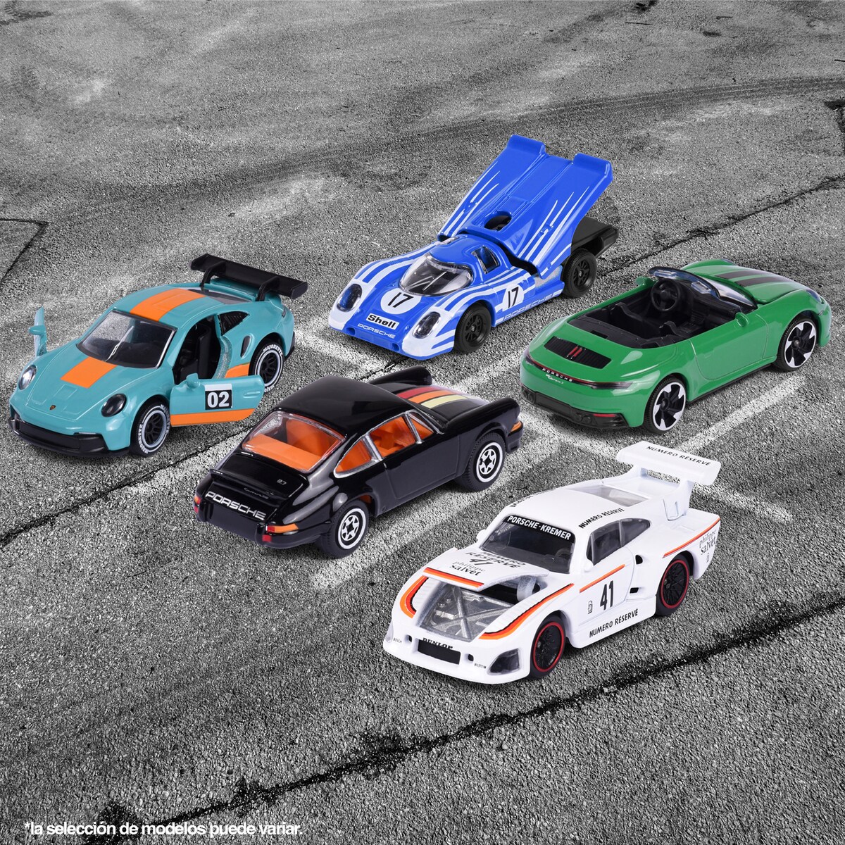 Pack 5 coches Porsche Motorsport Majorette 6