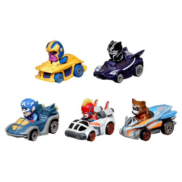 Pack 5 vehículos RacerVerse Marvel Hot Wheels