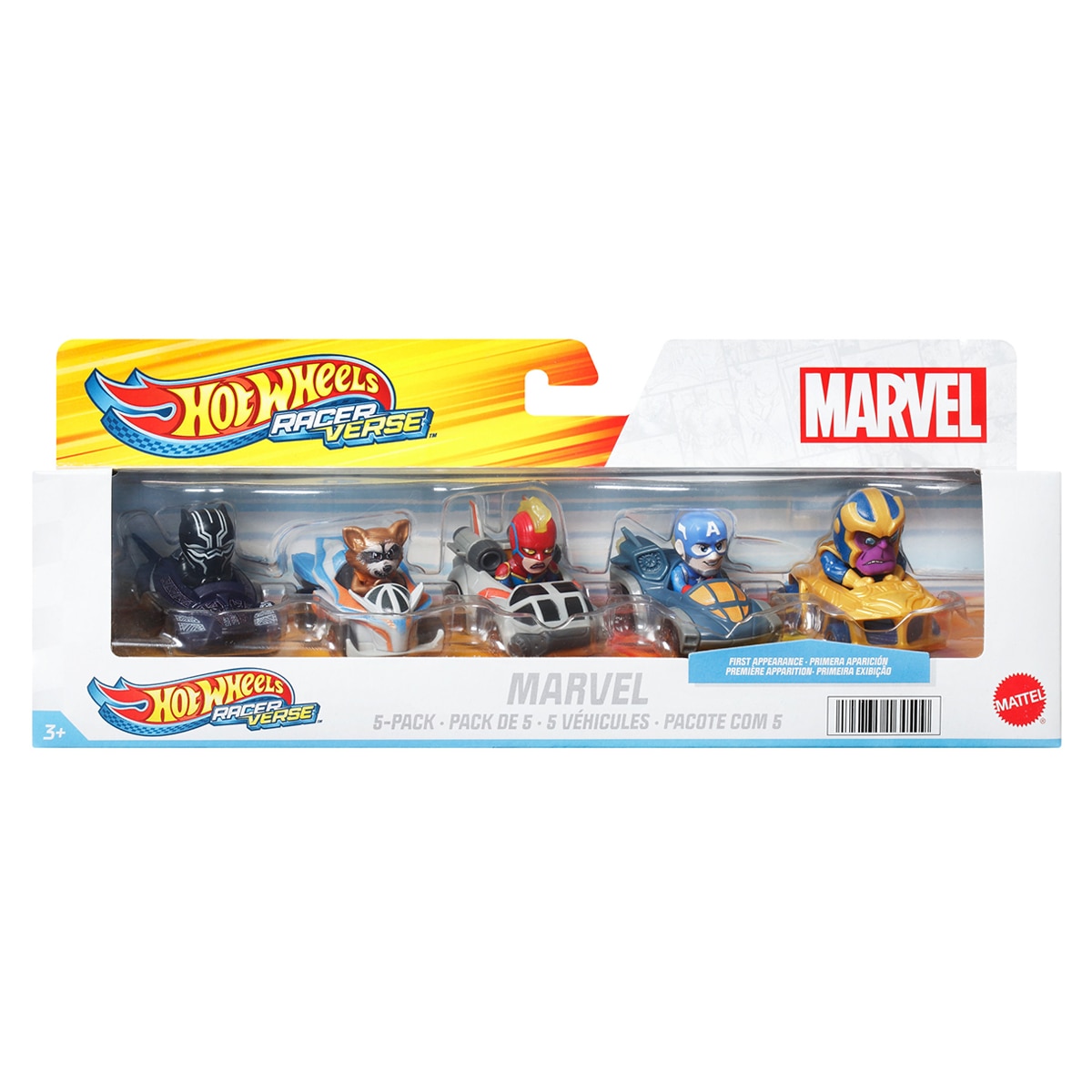 Pack 5 vehículos RacerVerse Marvel Hot Wheels 6