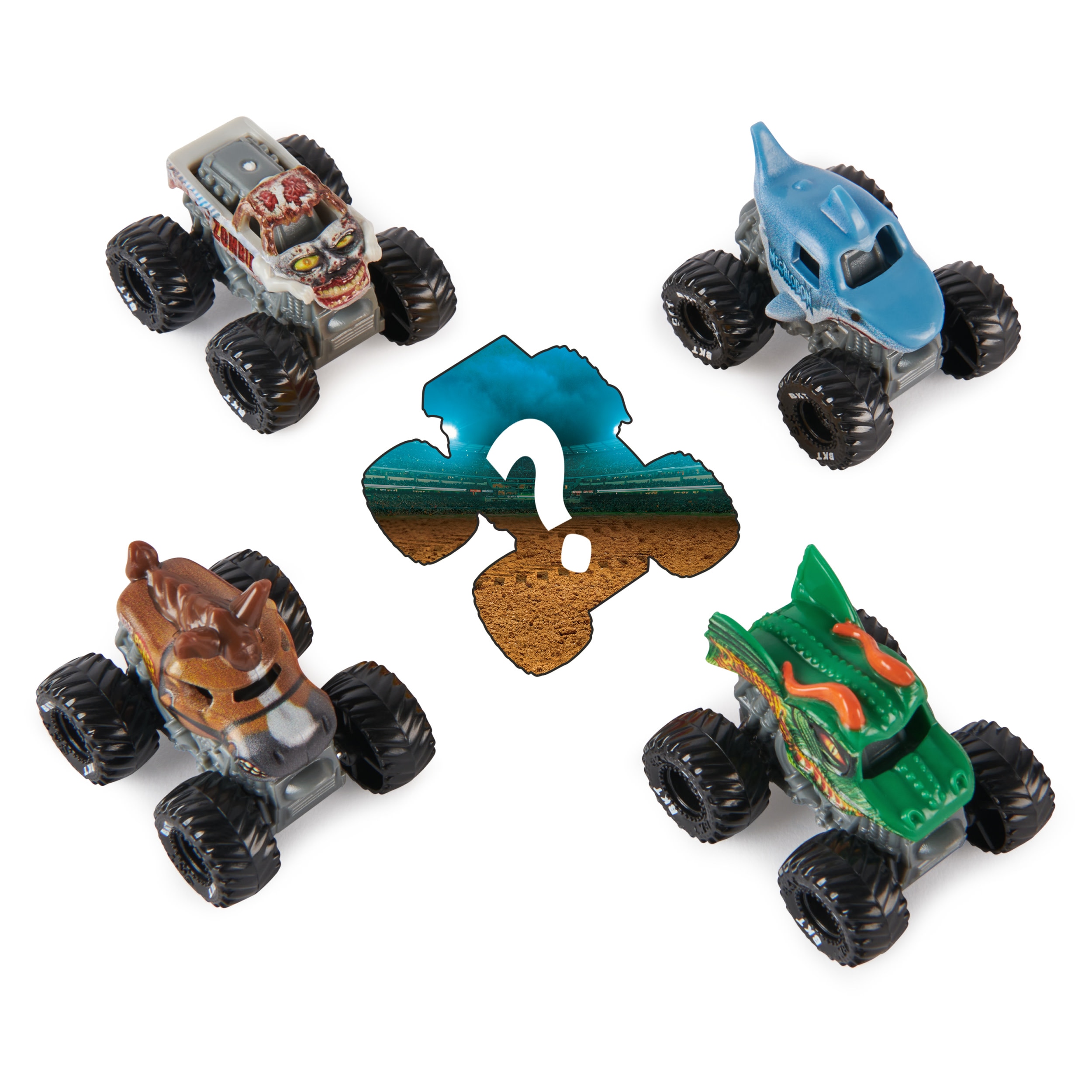 Pack 5 Mini Camiones Monster Jam modelos surtidos 2