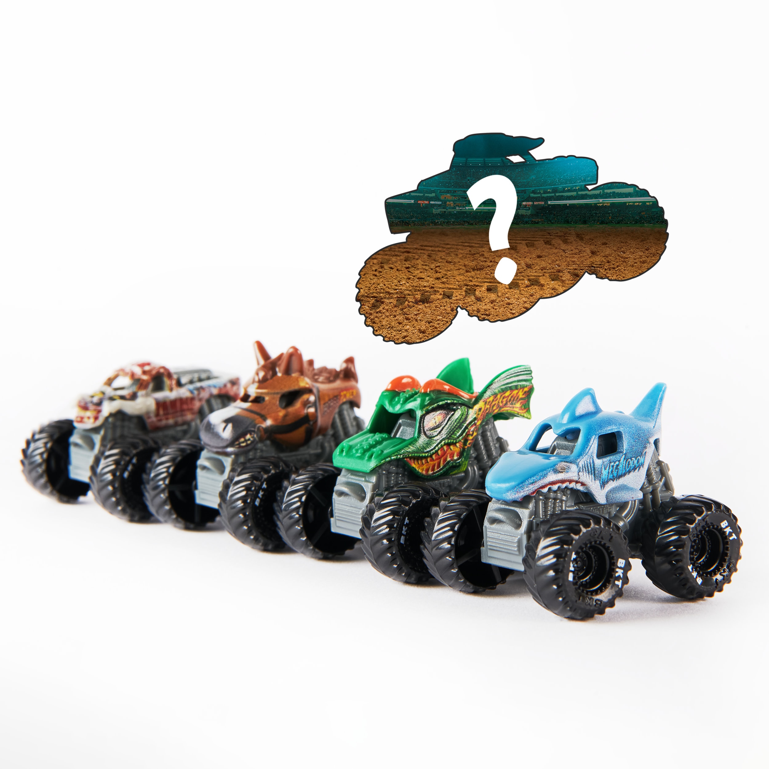 Pack 5 Mini Camiones Monster Jam modelos surtidos 3