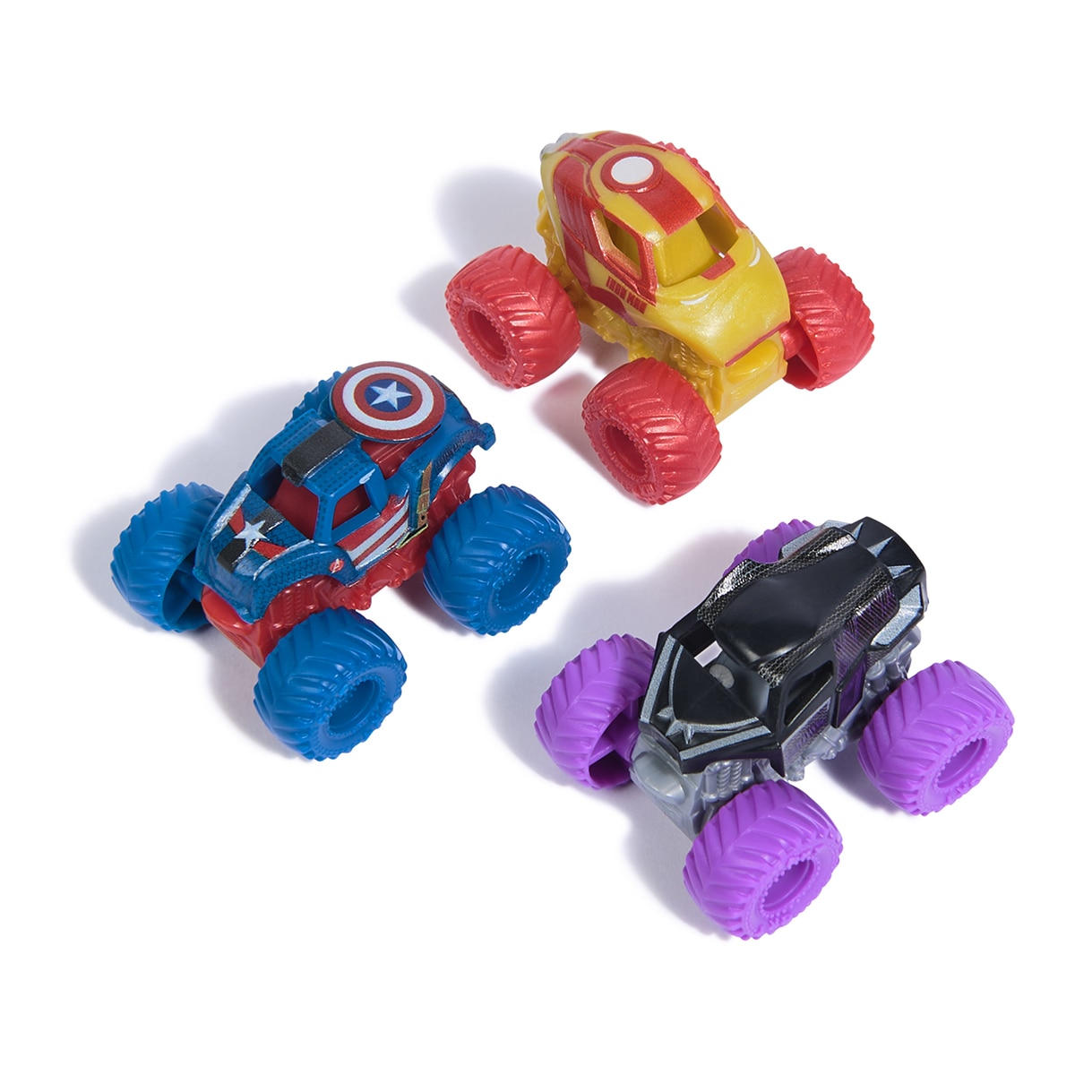 MONSTER JAM - Pack 3 camiones Mini Marvel Monster Jam.