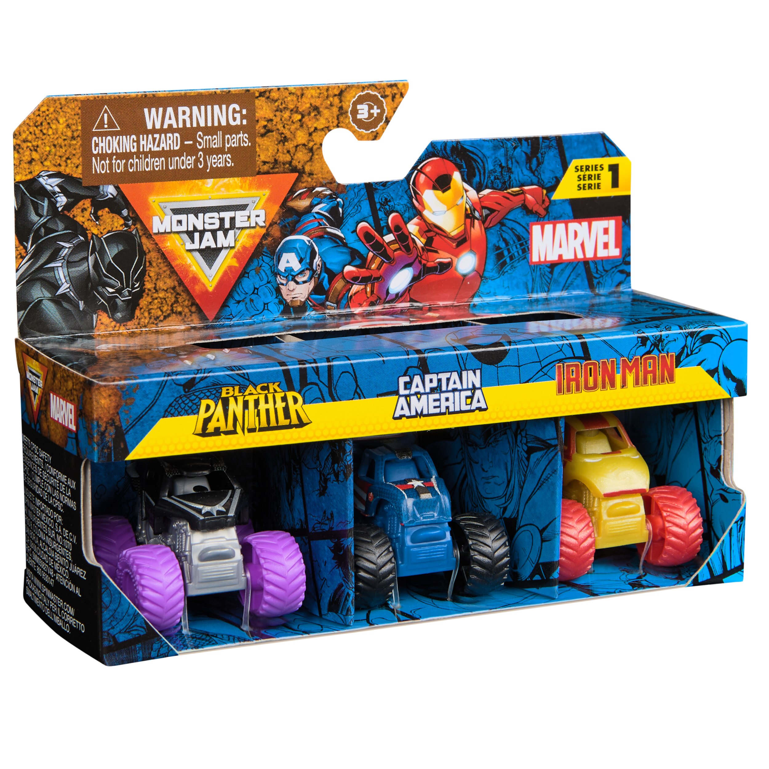 Pack 3 camiones Mini Marvel Monster Jam 6