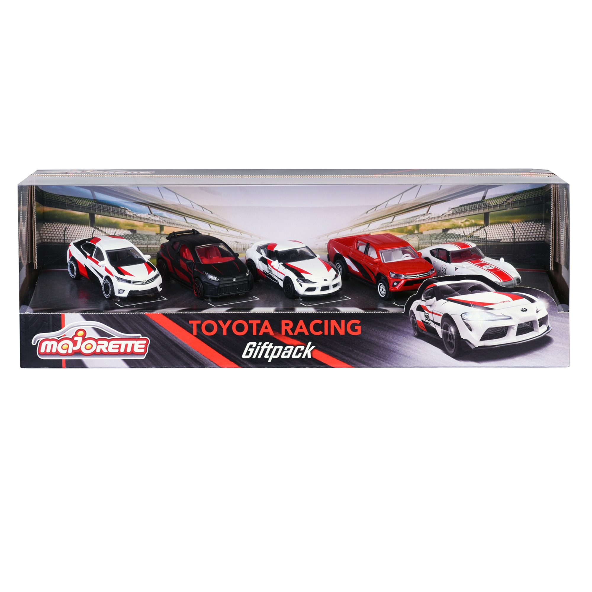 Giftpack 5 coches de juguete Toyota Racing Majorette 2