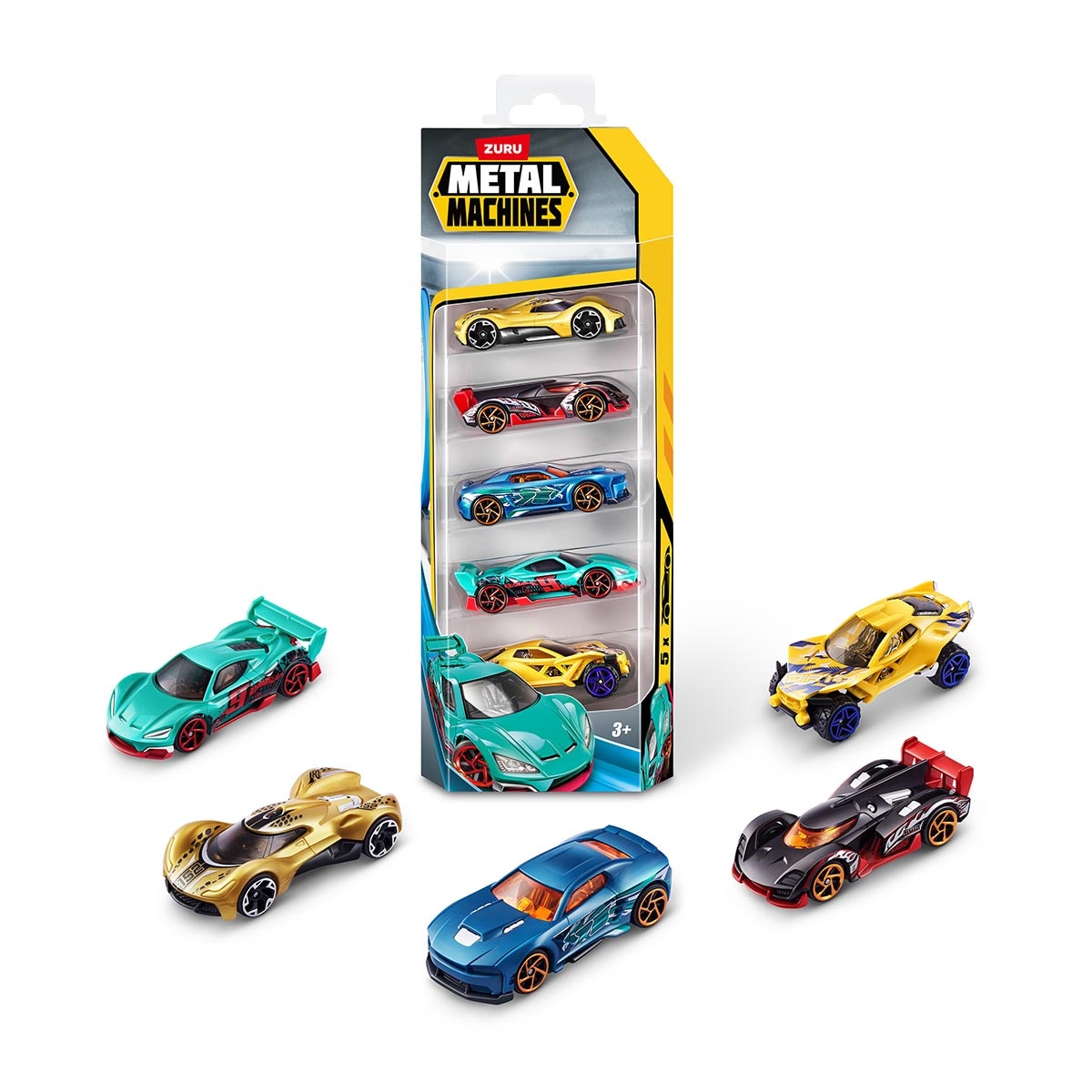 Imagen 0 de Pack 5 Vehiculos Metal Machines