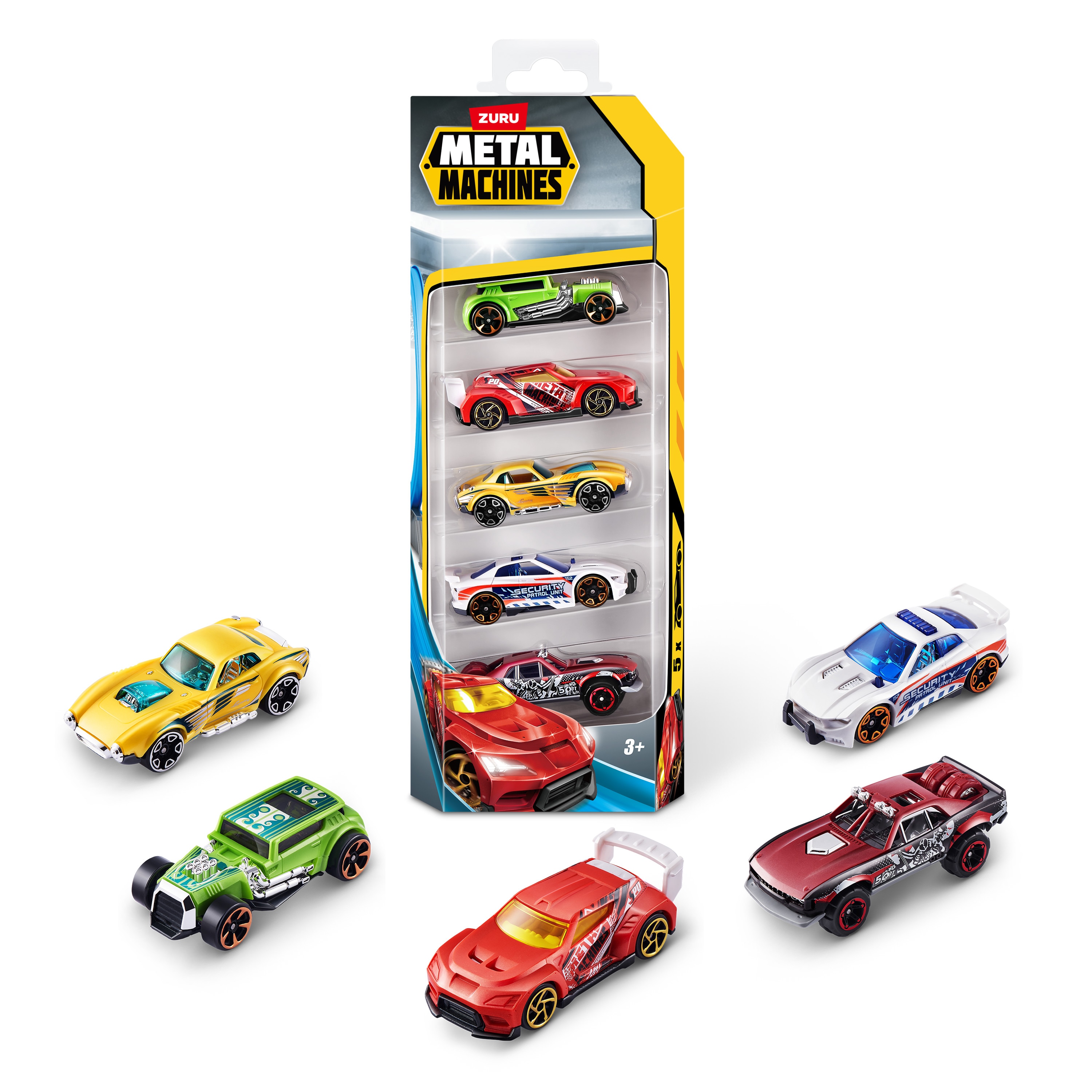 Pack 5 Vehiculos Metal Machines 2
