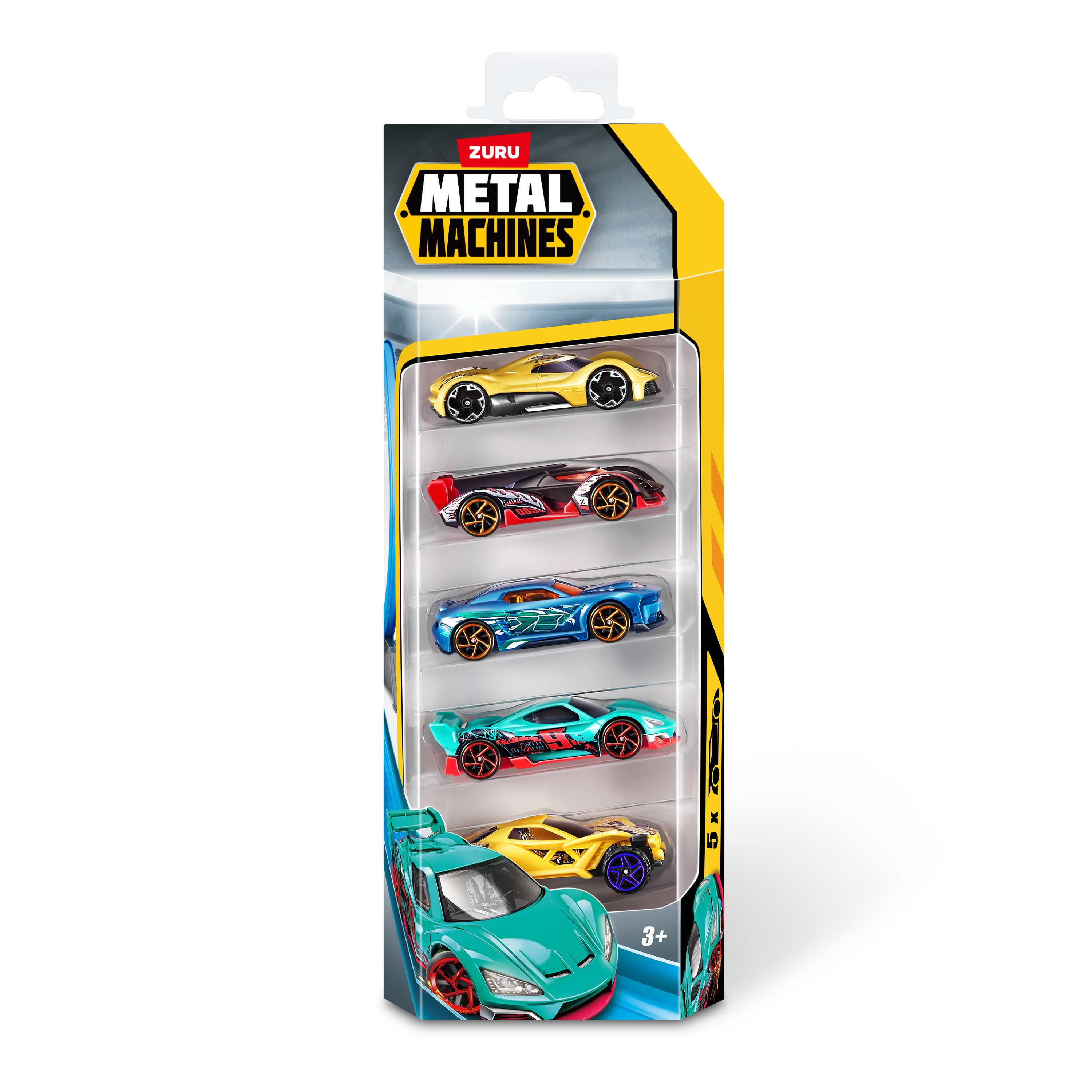 Pack 5 Vehiculos Metal Machines 4