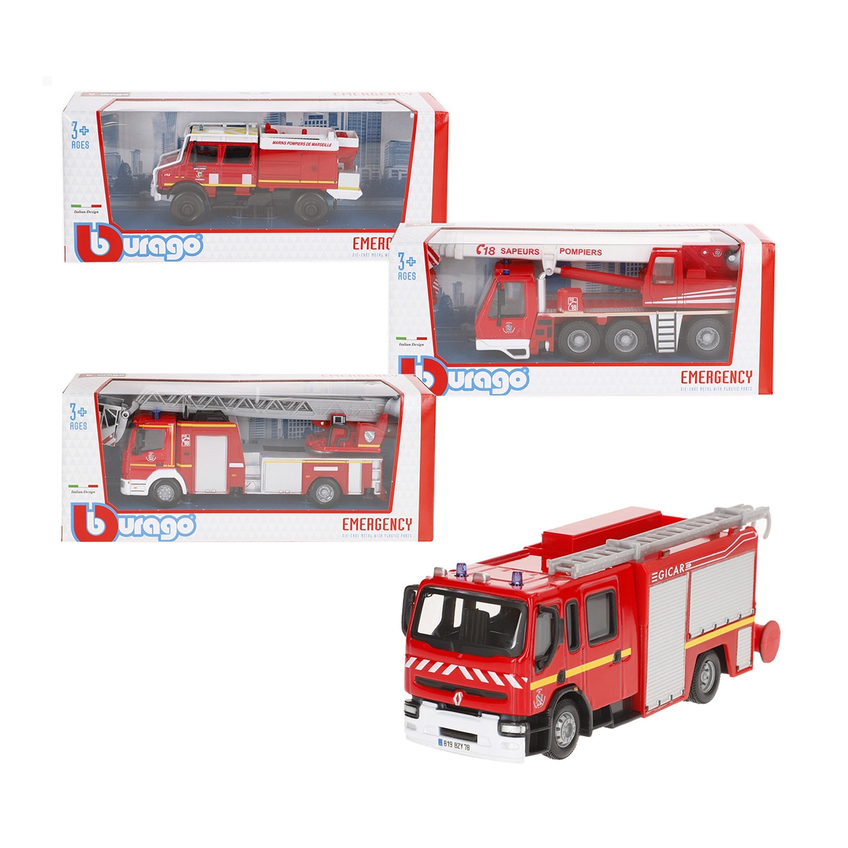 Imagen 0 de Colección Vehiculo Emergencias Metal Bburago