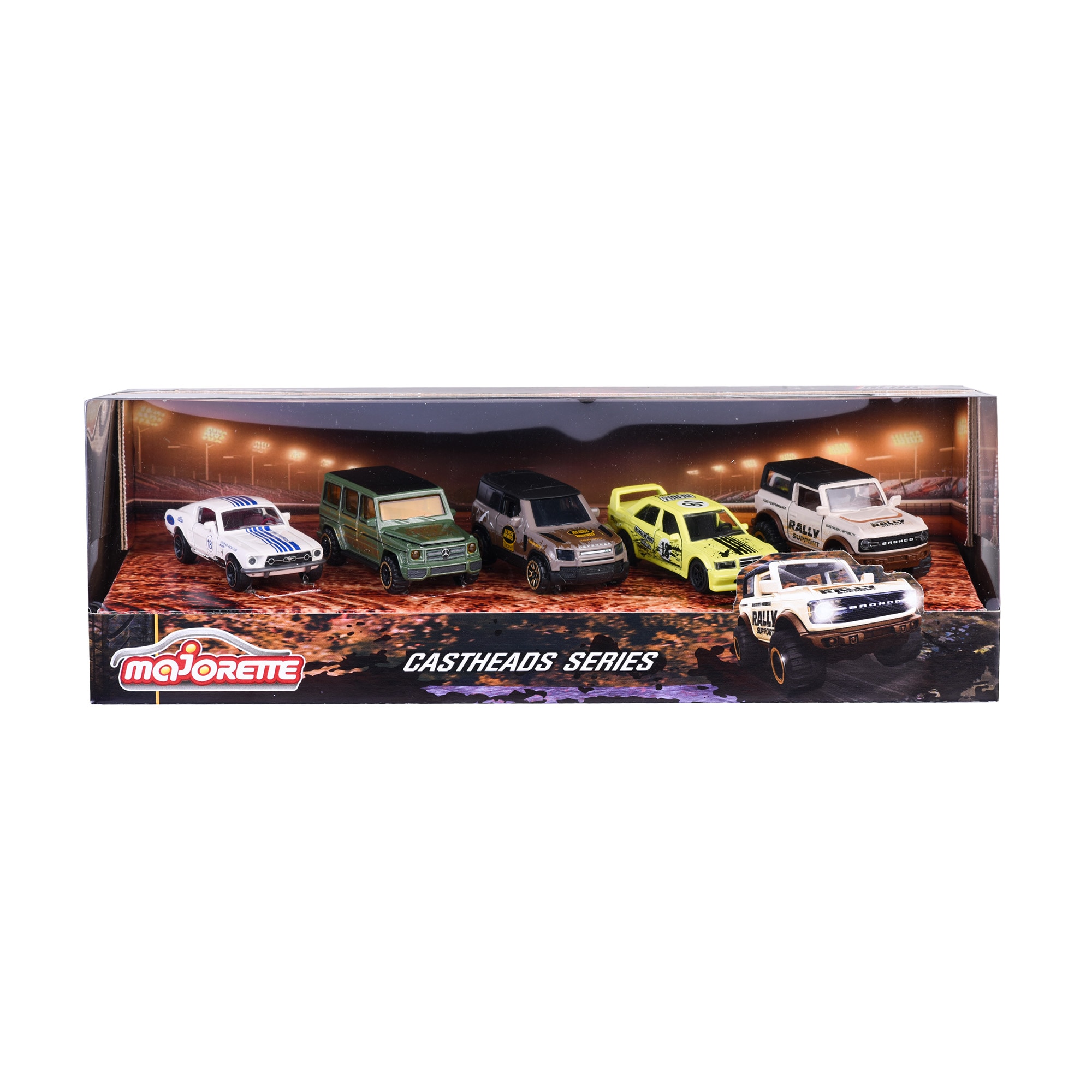 Pack 5 coches Serie Cast-Heads Gift Majorette 7