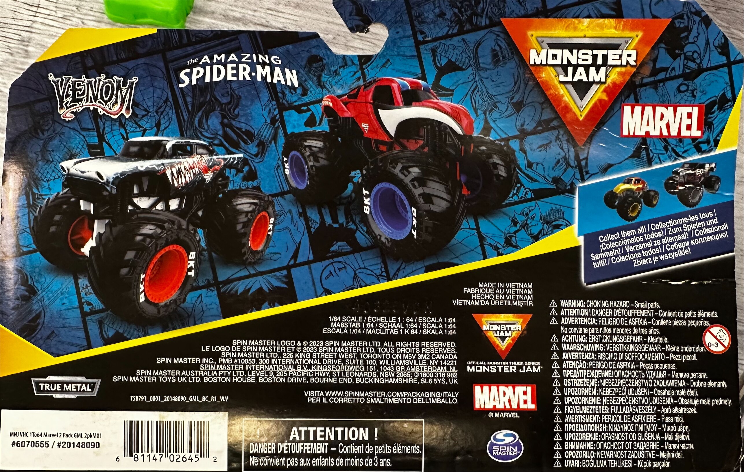 MNJ Pack 2 Marvel Spider-Man vs Venom 1:64 5