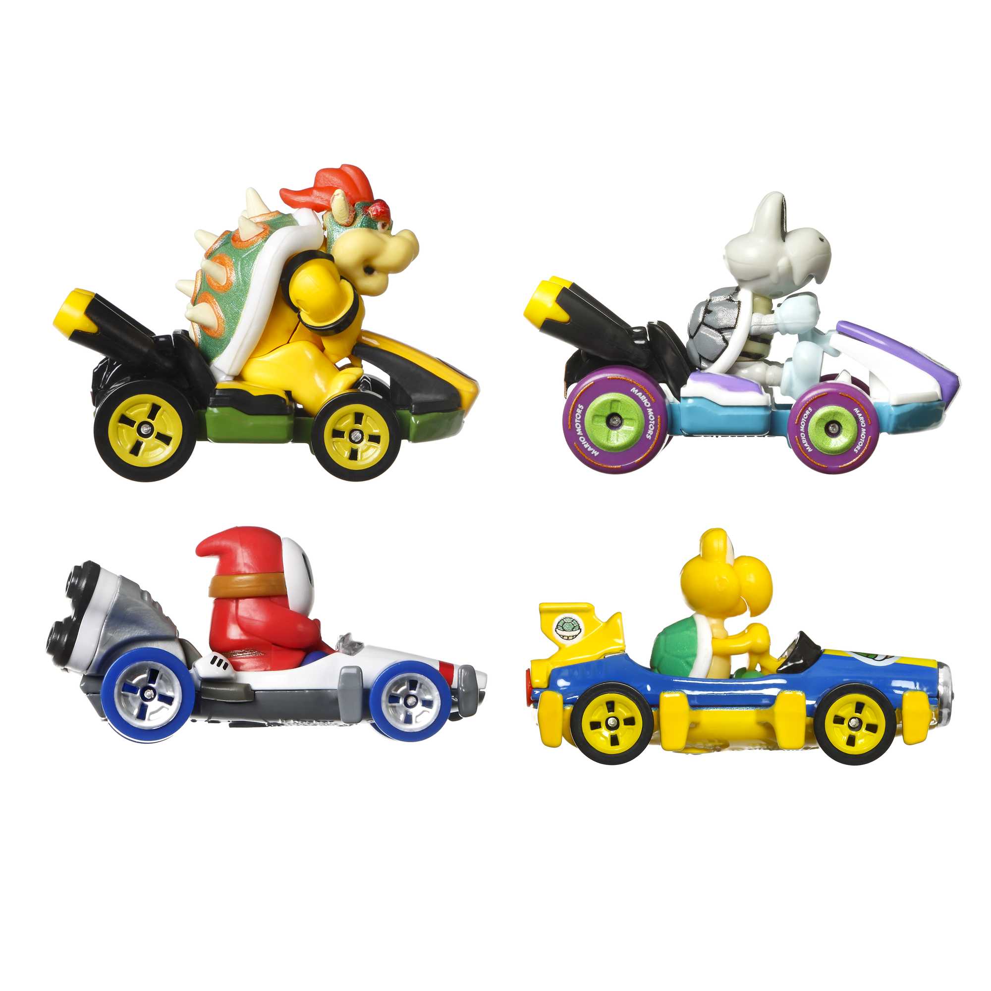 Vehiculo Hot Wheels Mario Kart conjunto de 4 personajes Hot Wheels 4