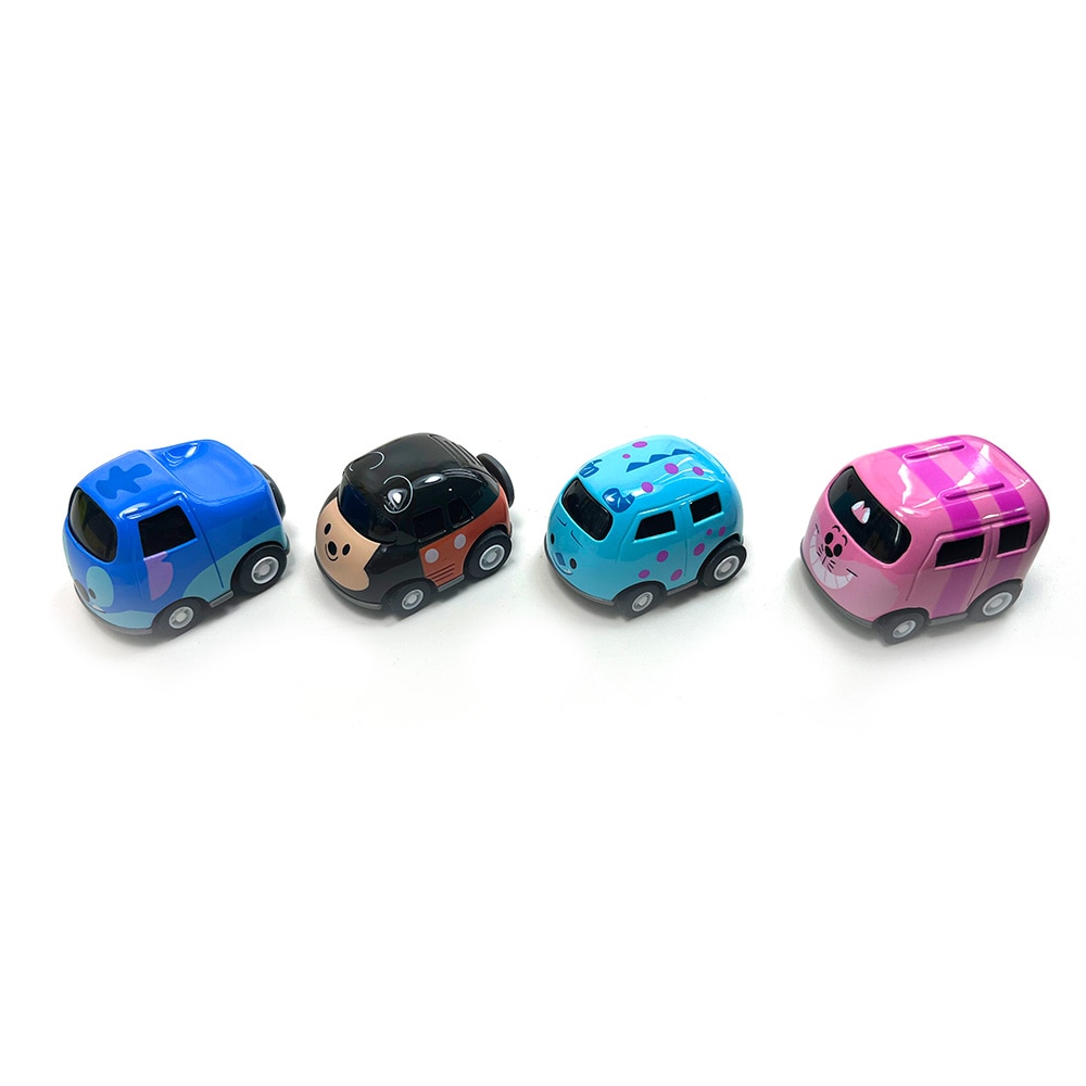 Pack 4 Vehículos de juguete Mini Cute Disney Bandai modelos surtidos 8