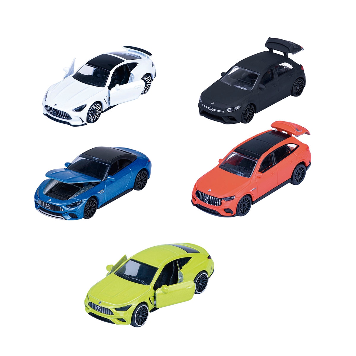 Majorette – Set de 5 coches de metal Mercedes AMG Majorette.
