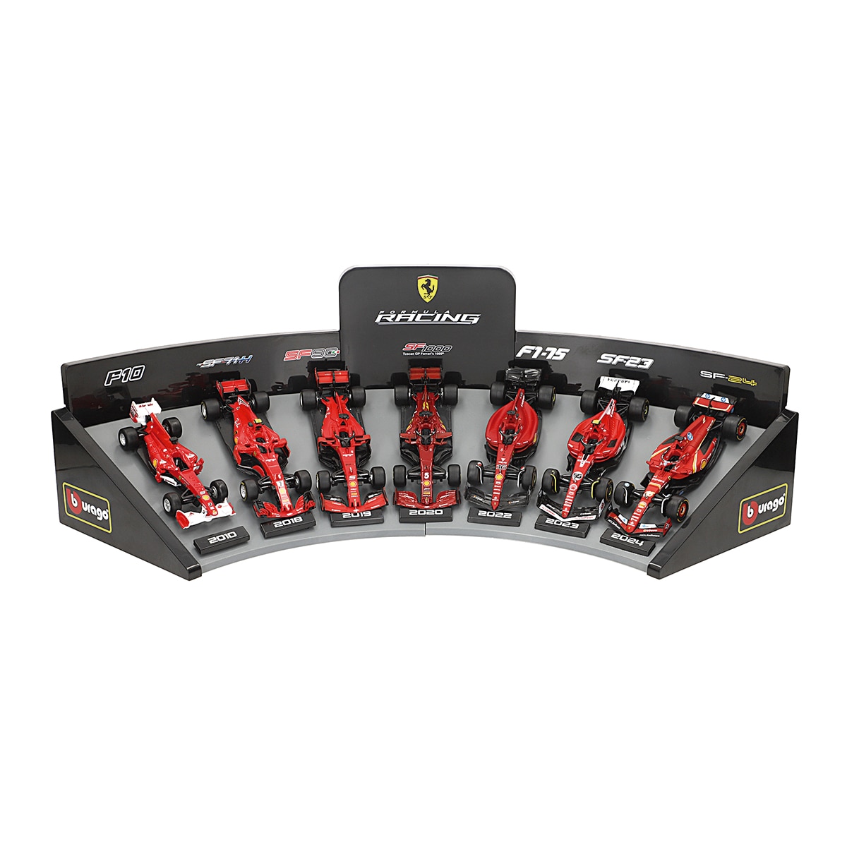 Set 7 Coches Ferrari F1 Metal 1:43 Burago Colorbaby Modelo Exclusivo 2