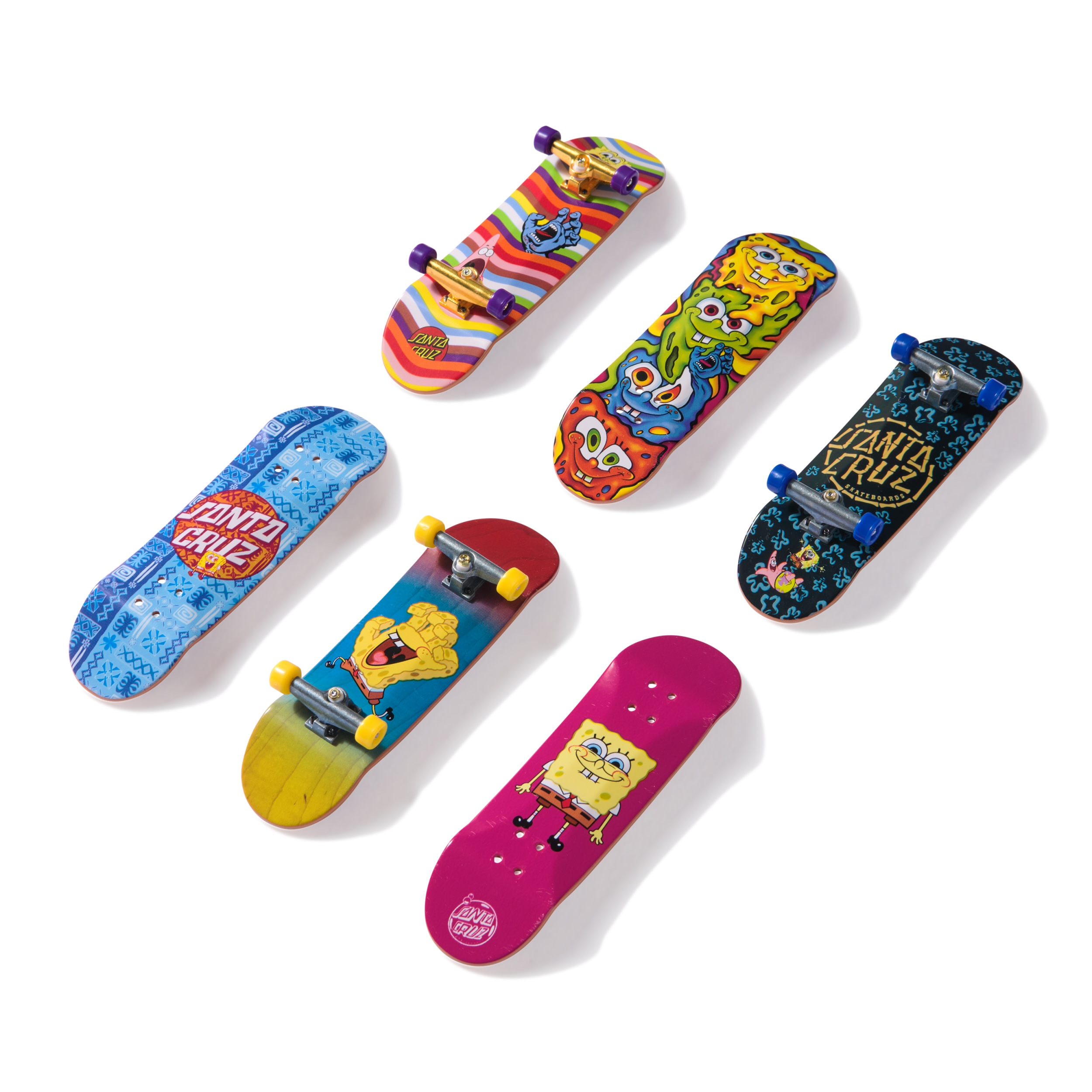 Tech Deck - Bob Esponja Sk8shop Fingerboard Bonus Pack,  Mini Skateboards coleccionable y customizable 2
