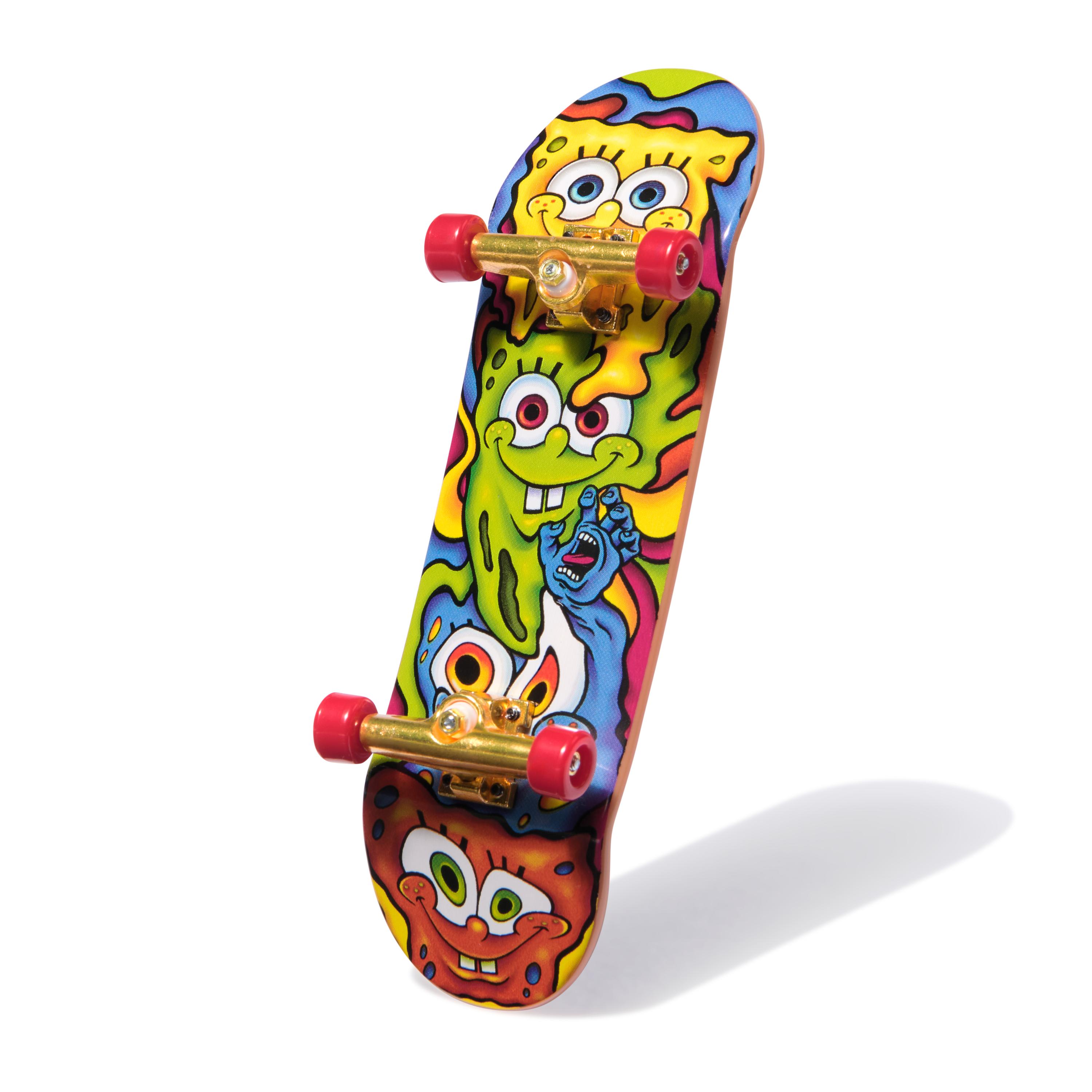 Tech Deck - Bob Esponja Sk8shop Fingerboard Bonus Pack,  Mini Skateboards coleccionable y customizable 5