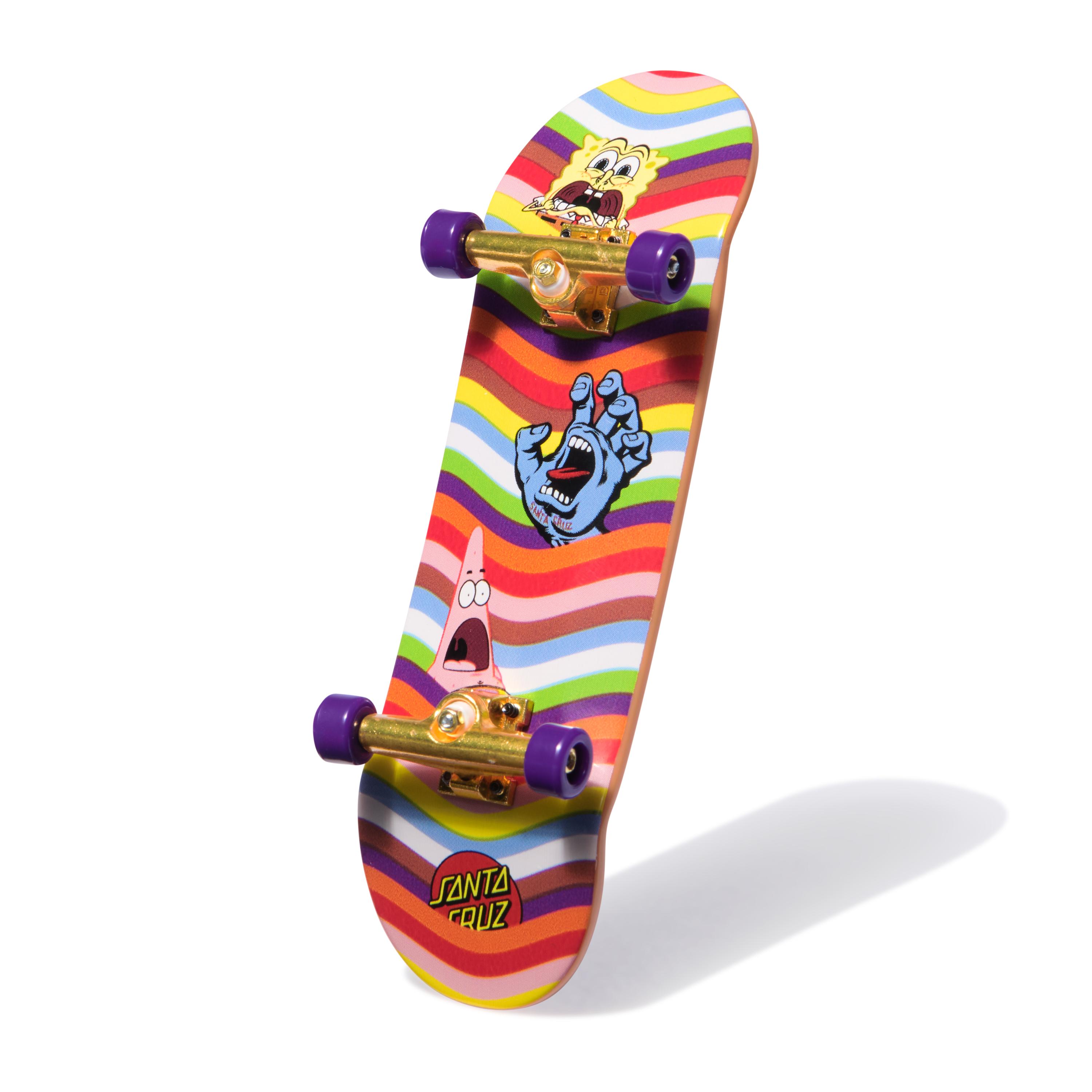 Tech Deck - Bob Esponja Sk8shop Fingerboard Bonus Pack,  Mini Skateboards coleccionable y customizable 8