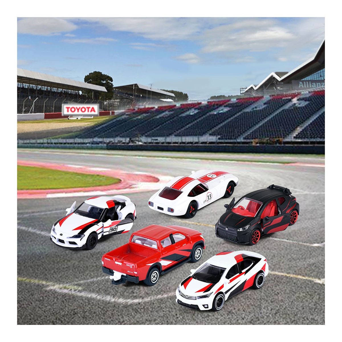 Imagen 11 de Set 5 Coches de metal a escala 1:64 Ride Cool Japan Toyota Racing Majorette