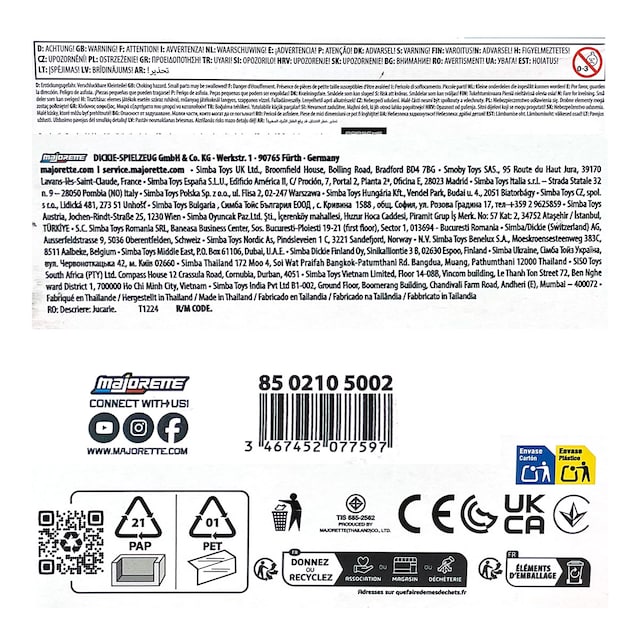 Imagen 0 de Set 5 Coches de metal a escala 1:64 Ride Cool Porsche Majorette