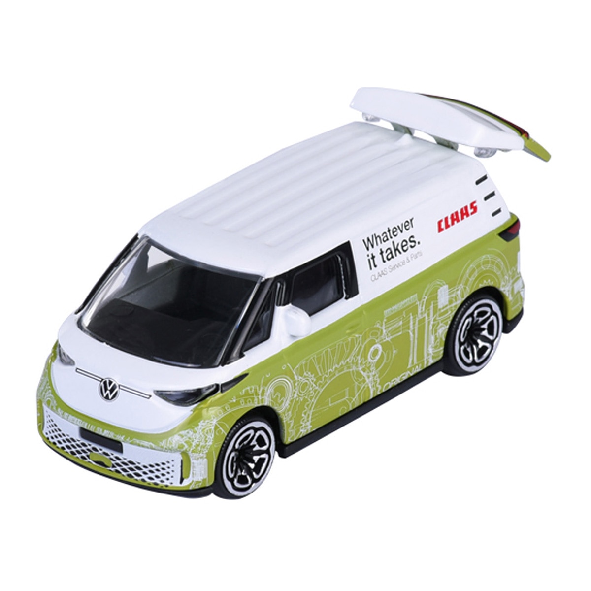 Set 5 vehículos de granja de metal a escala 1:64 Ride Strong Farm Claas Majorette 4