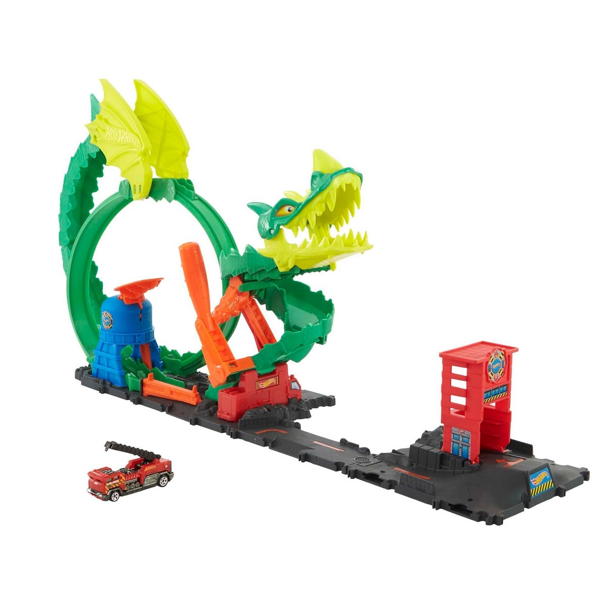 Hot Wheels City Centro de la ciudad, surtido de pistas para coches de juguete 3
