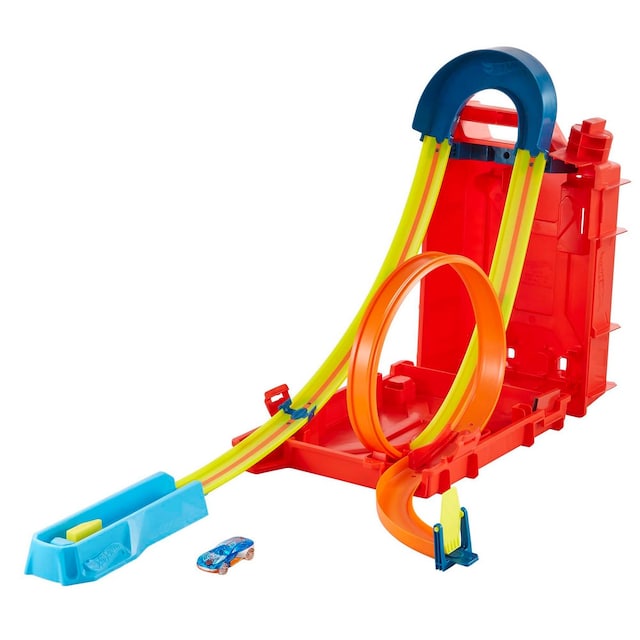 Caja Lata de gasolina Set de pistas para coches de juguete Hot Wheels Track Builder