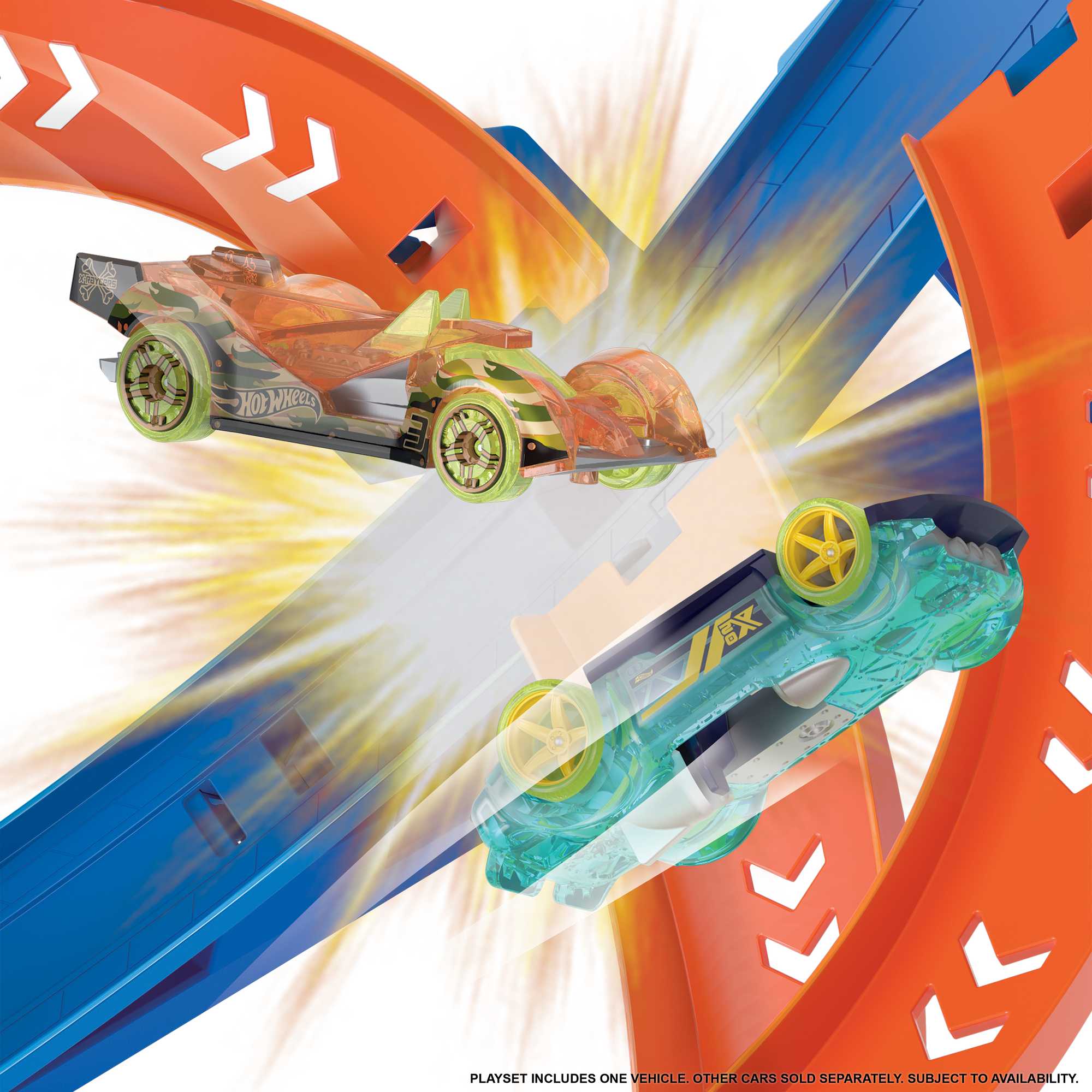 Pista para coches Hot Wheels Action Espiral rápida de choque 5