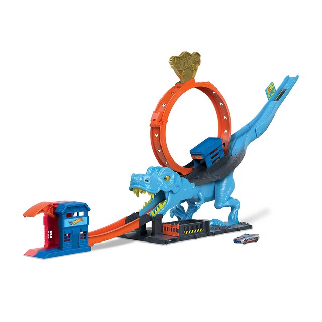 Pista Desafío del T-Rex para coches de juguete Hot Wheels City