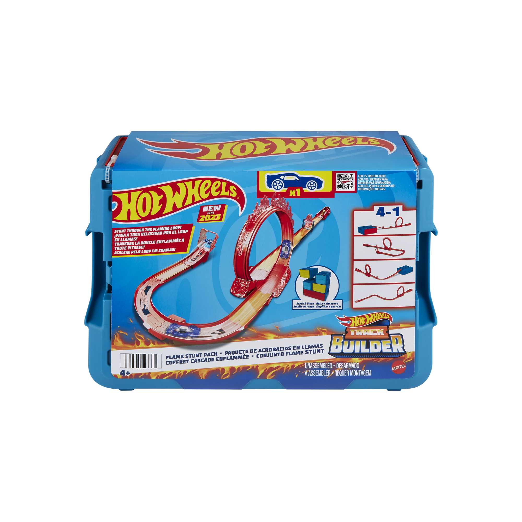 Pista Acrobacias de Fuego para coches de juguete Hot Wheels 7