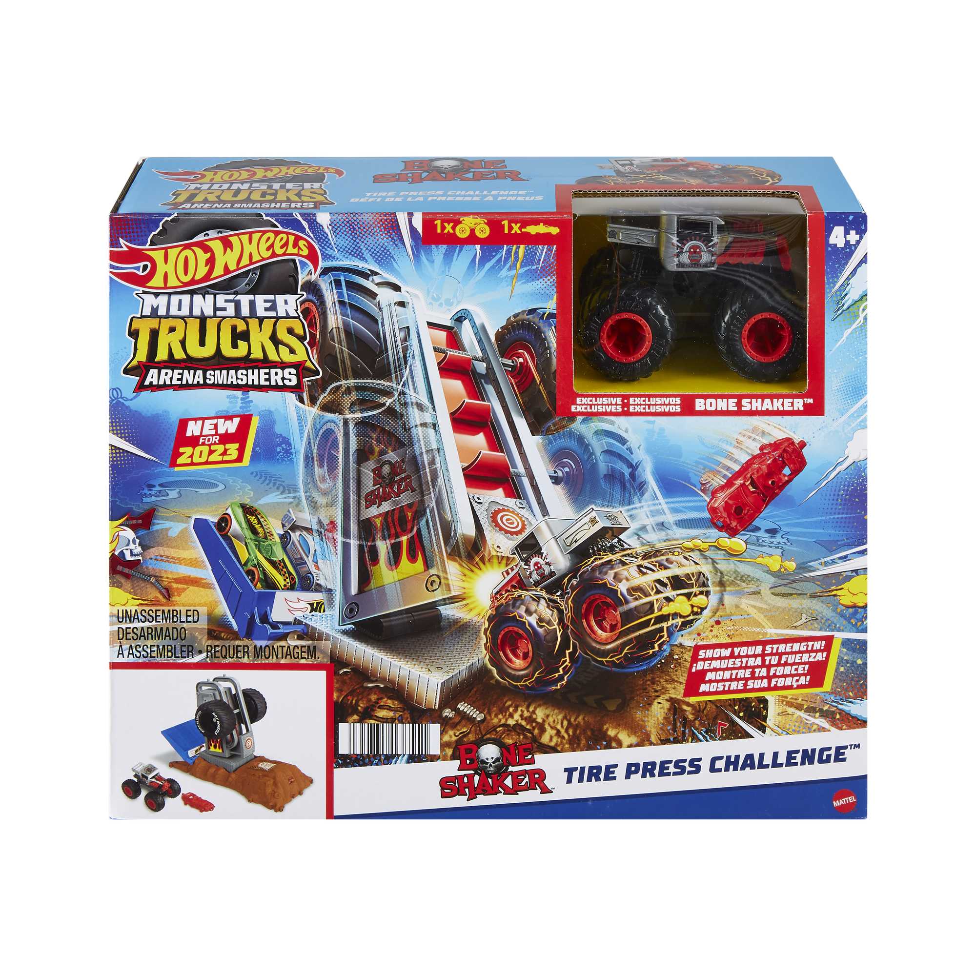 Pista Retos de destrucción para coches de jugueteMonster Trucks  Hot Wheels 2