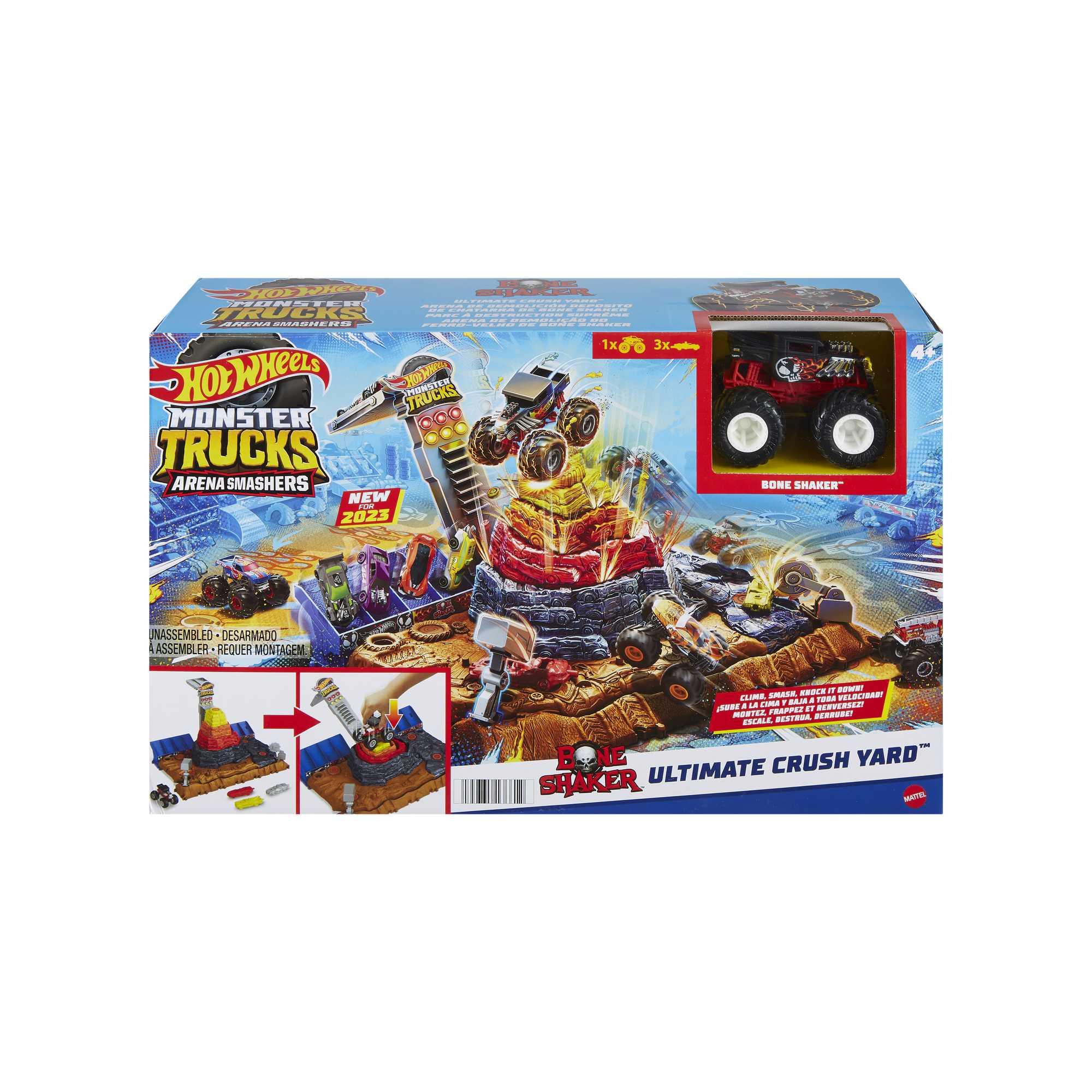 Pista Retos de destrucción para coches de jugueteMonster Trucks  Hot Wheels 5