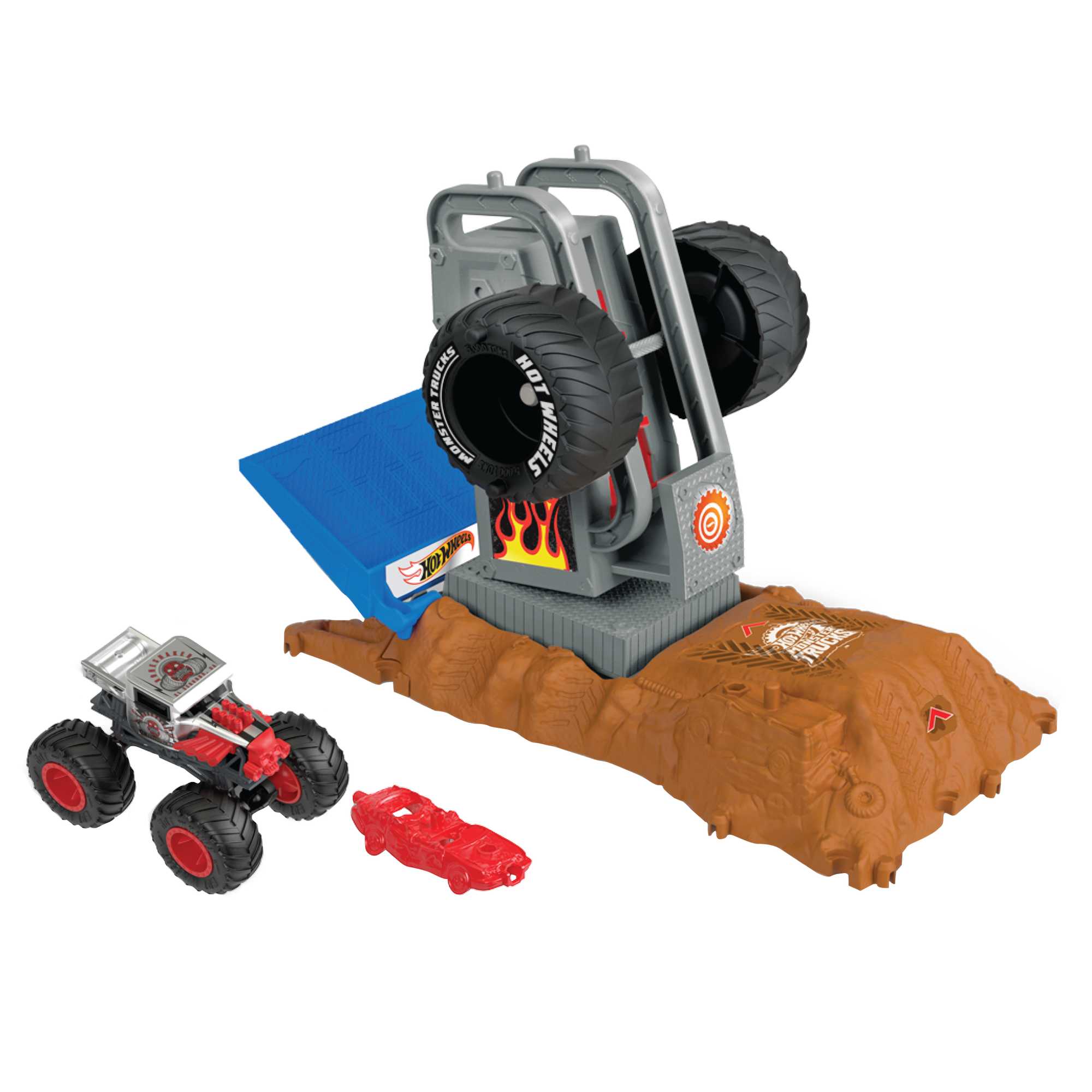 Pista Retos de destrucción para coches de jugueteMonster Trucks  Hot Wheels 7