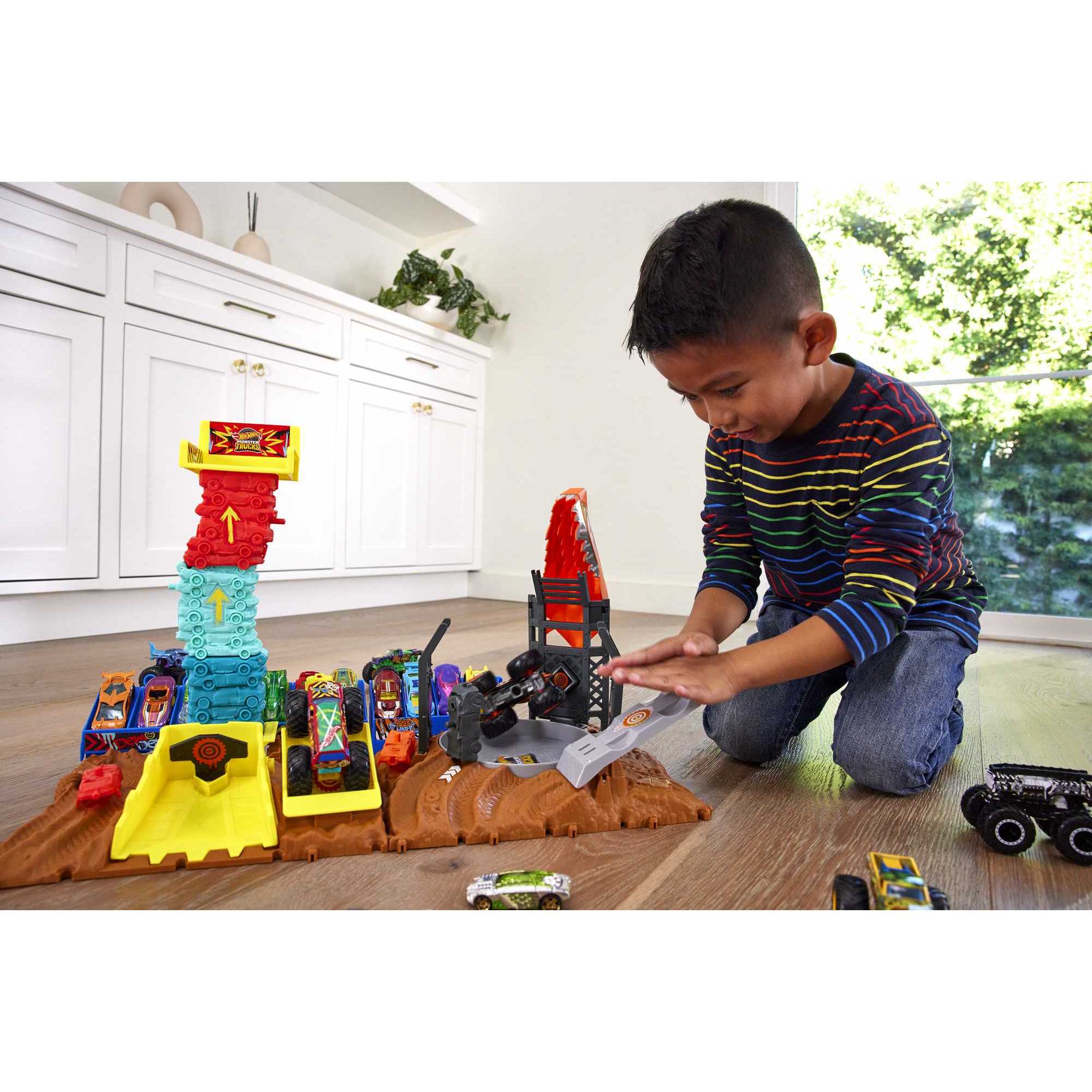 Pista Arena World para coches de juguete Monster Truck Hot Wheels 3