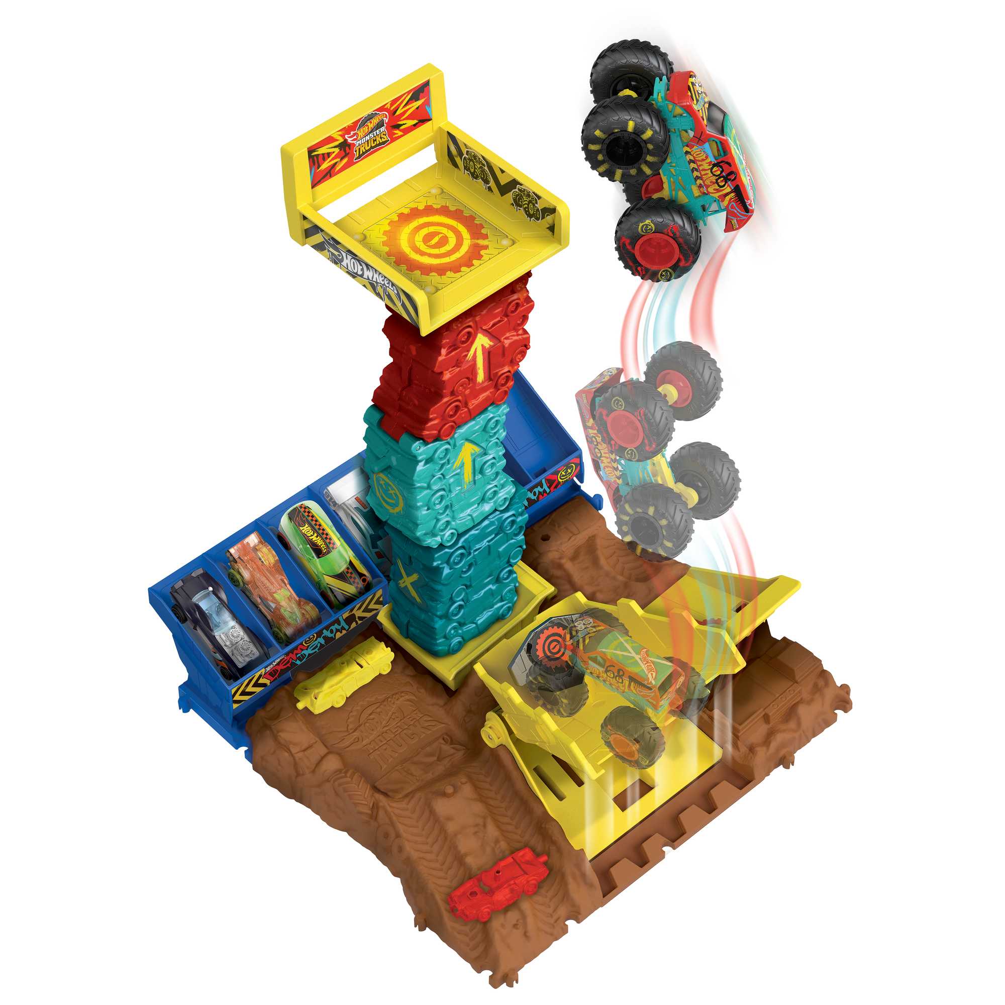 Pista Arena World para coches de juguete Monster Truck Hot Wheels 5