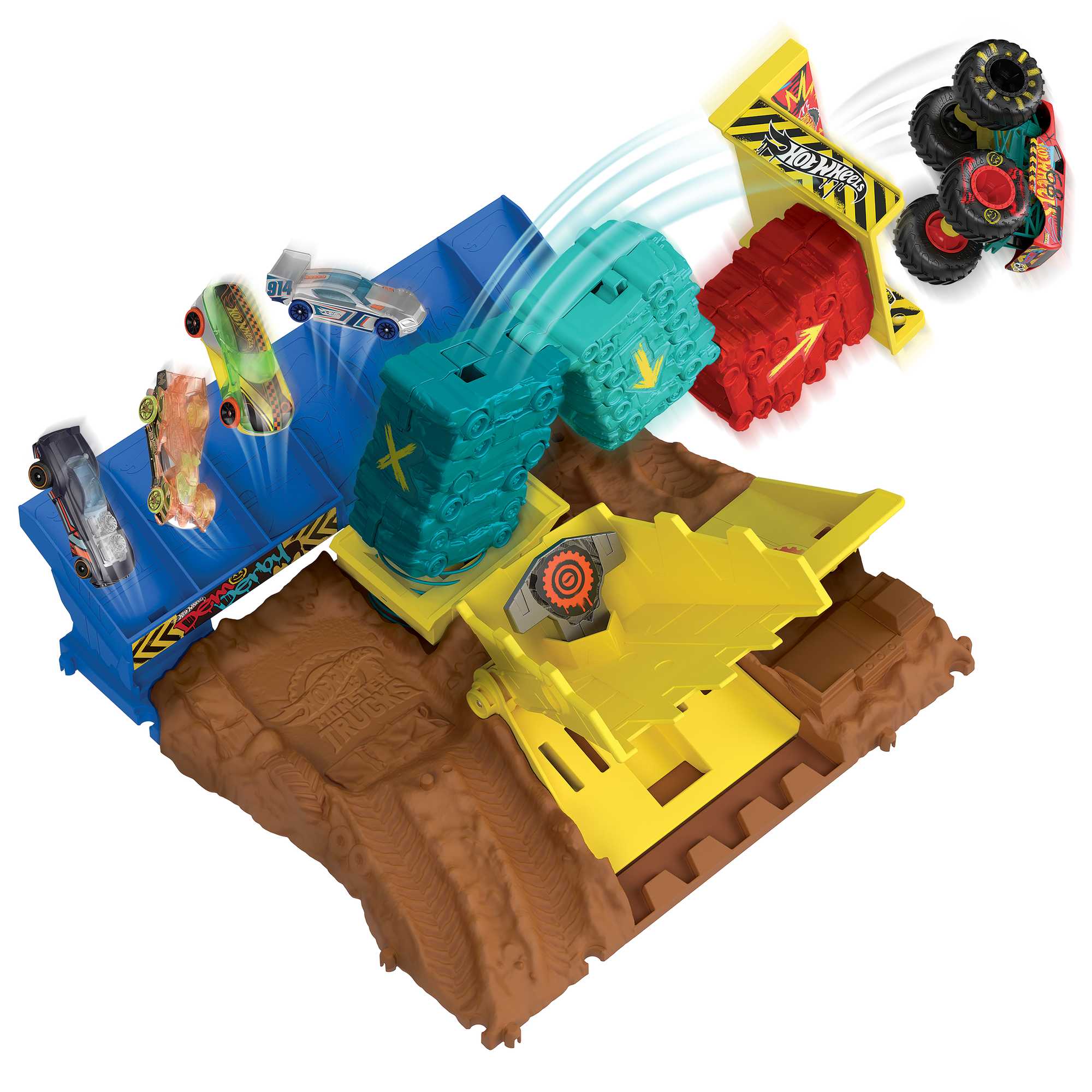 Pista Arena World para coches de juguete Monster Truck Hot Wheels 6
