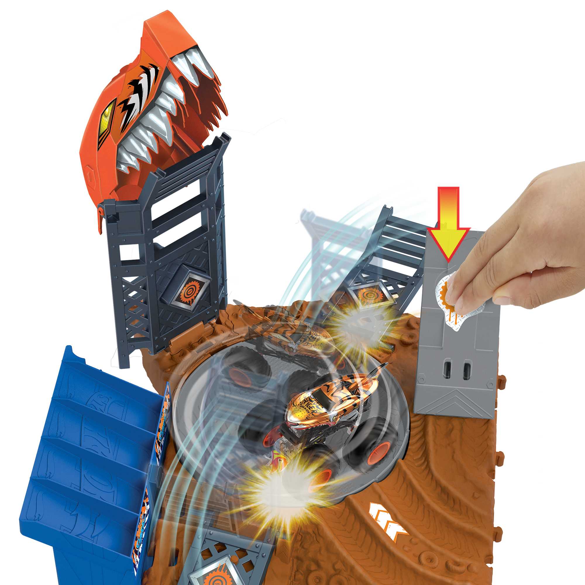 Pista Arena World para coches de juguete Monster Truck Hot Wheels 10