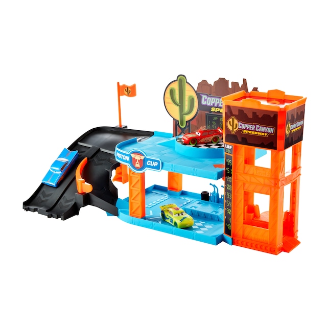 Pista para coches de juguete surtido Night Racing Garaje Disney Pixar Cars Mattel